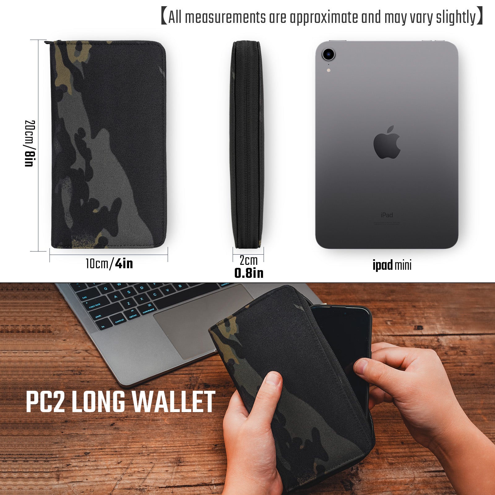 PC2 ロングウォレット(ブラック)