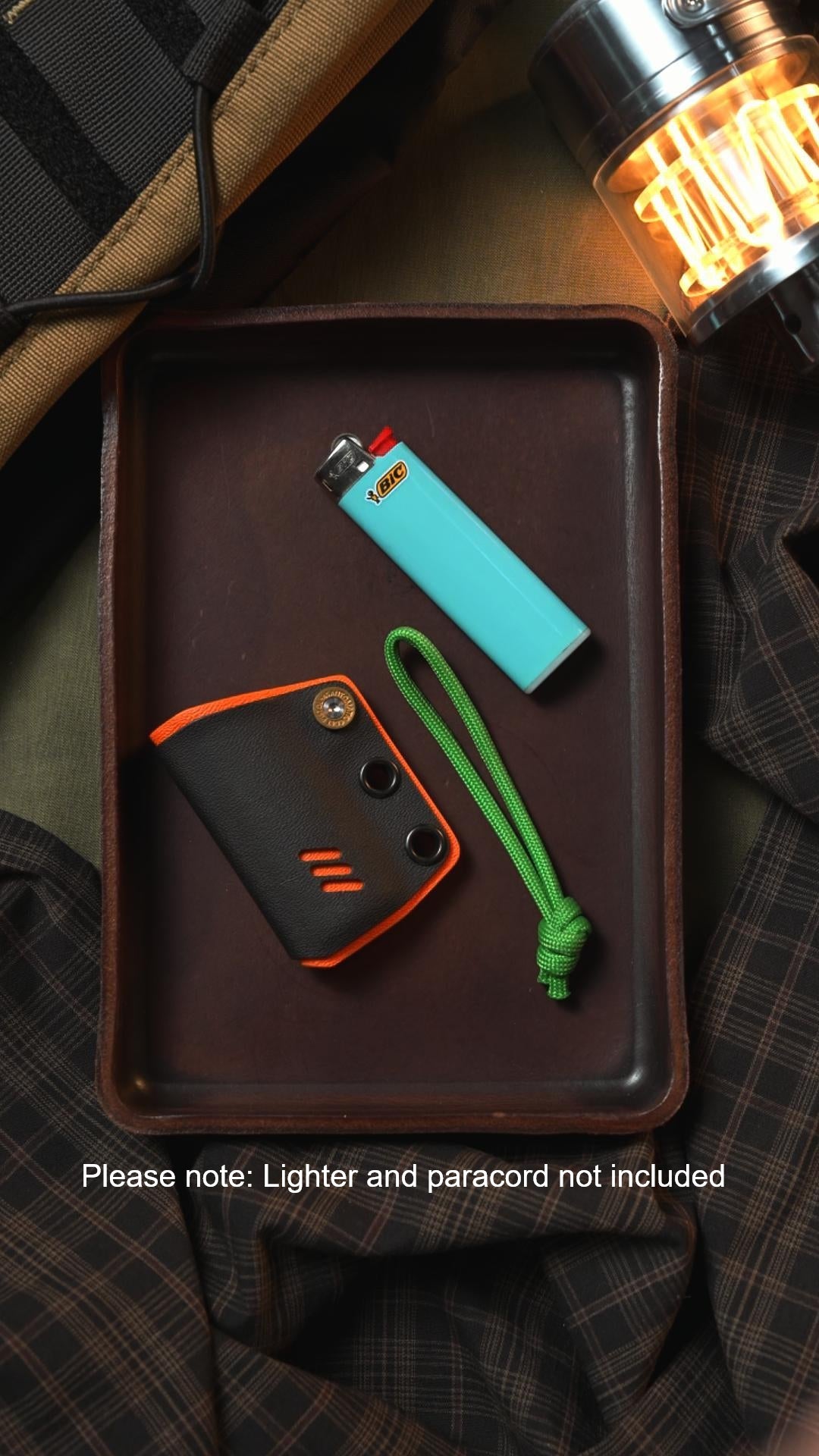 BIC lighter sheath (Craftsman Handmade,Only One Available)