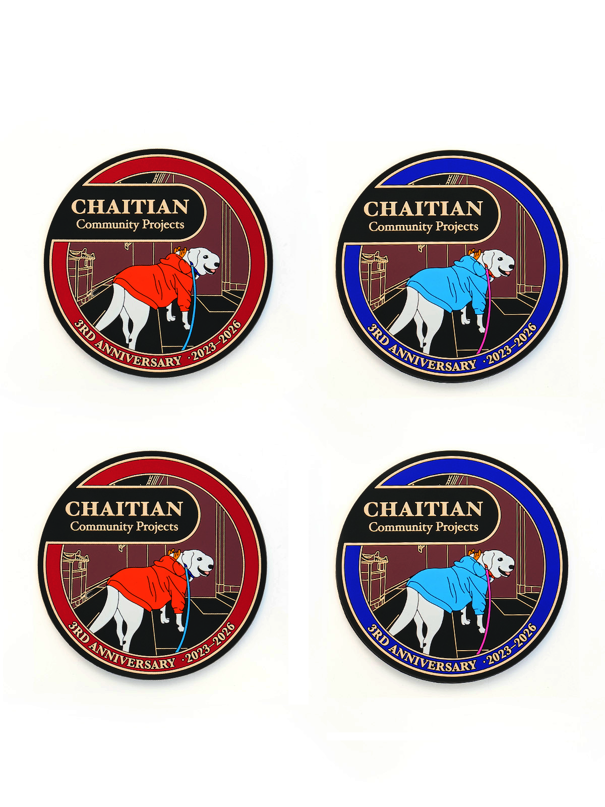 CHAI TIAN 3rd Anniversary Limited Edition Magnetic Silicone Coasters
