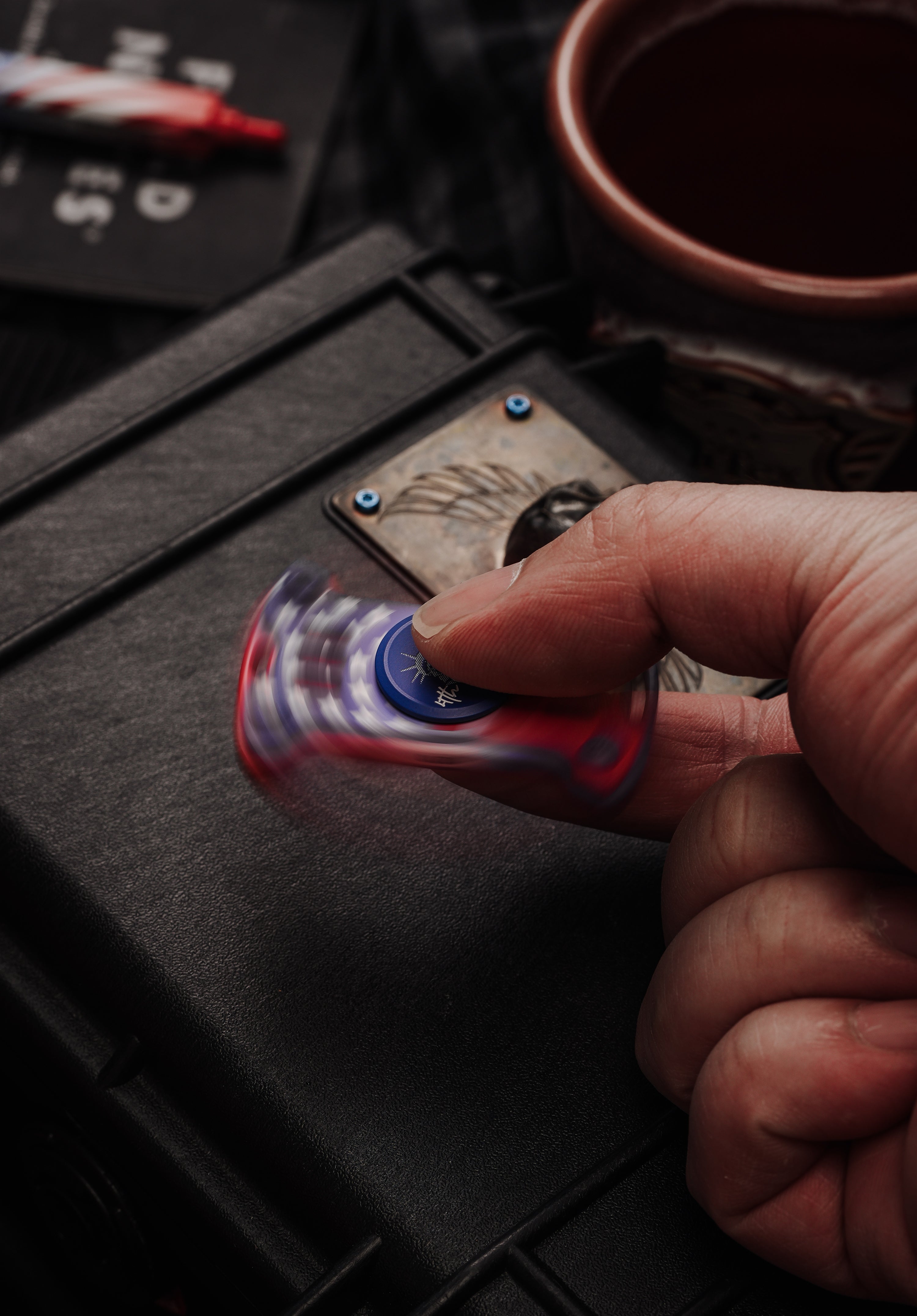 TACTICAL GEEK × CooYoo "Old Glory" 4th of July Hammerhead Fidget Spinner