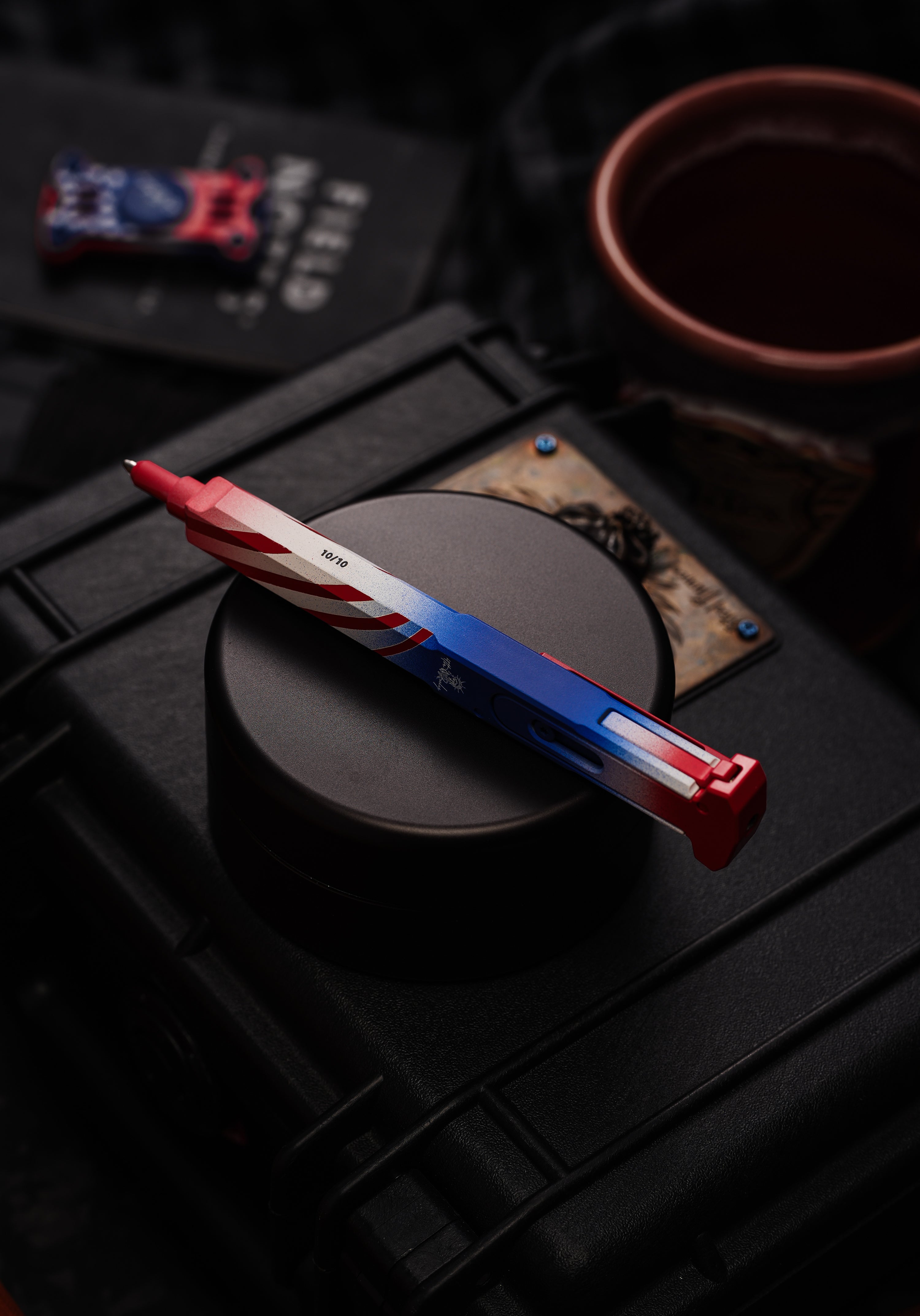 TActuator12 Old Glory pen American flag barrel graphic