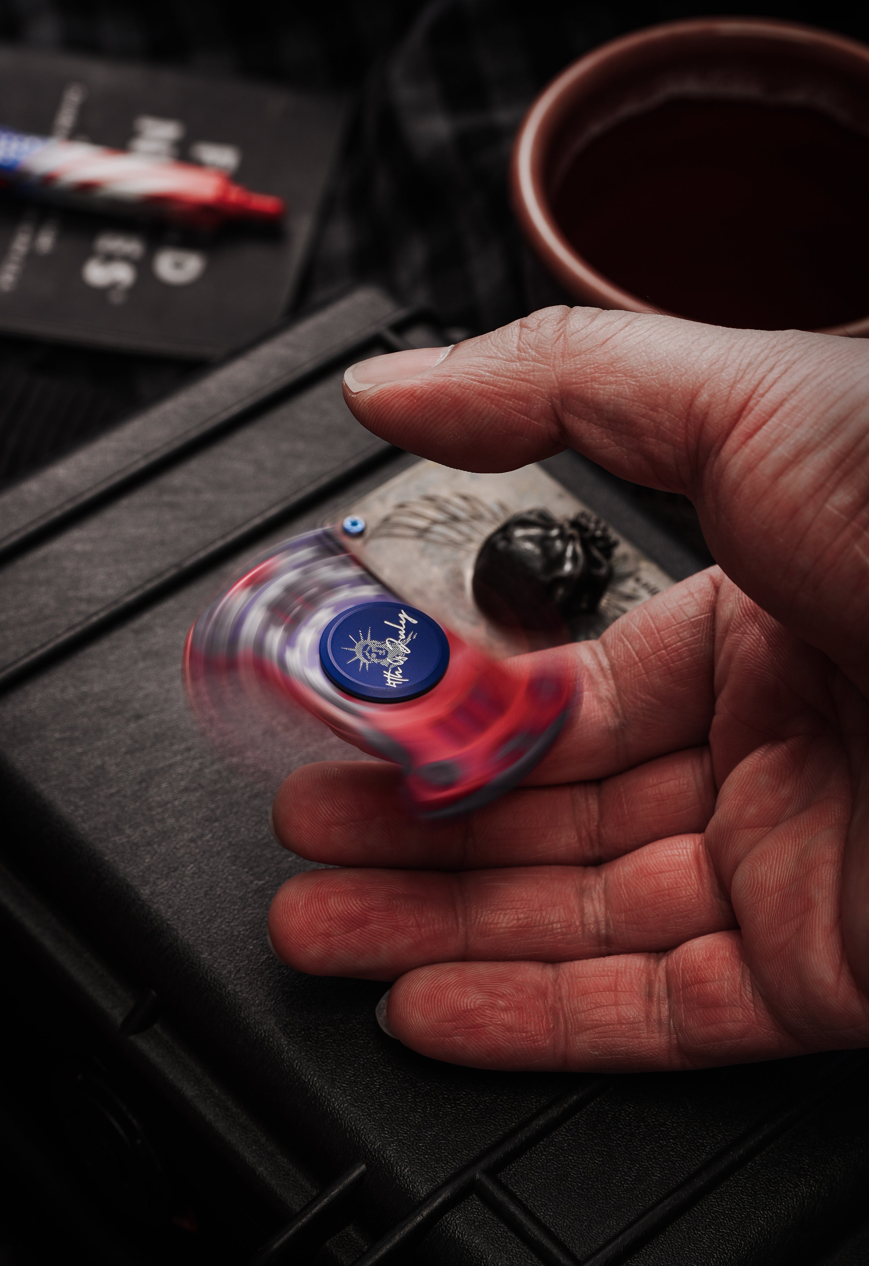 TACTICAL GEEK × CooYoo "Old Glory" 4th of July Hammerhead Fidget Spinner