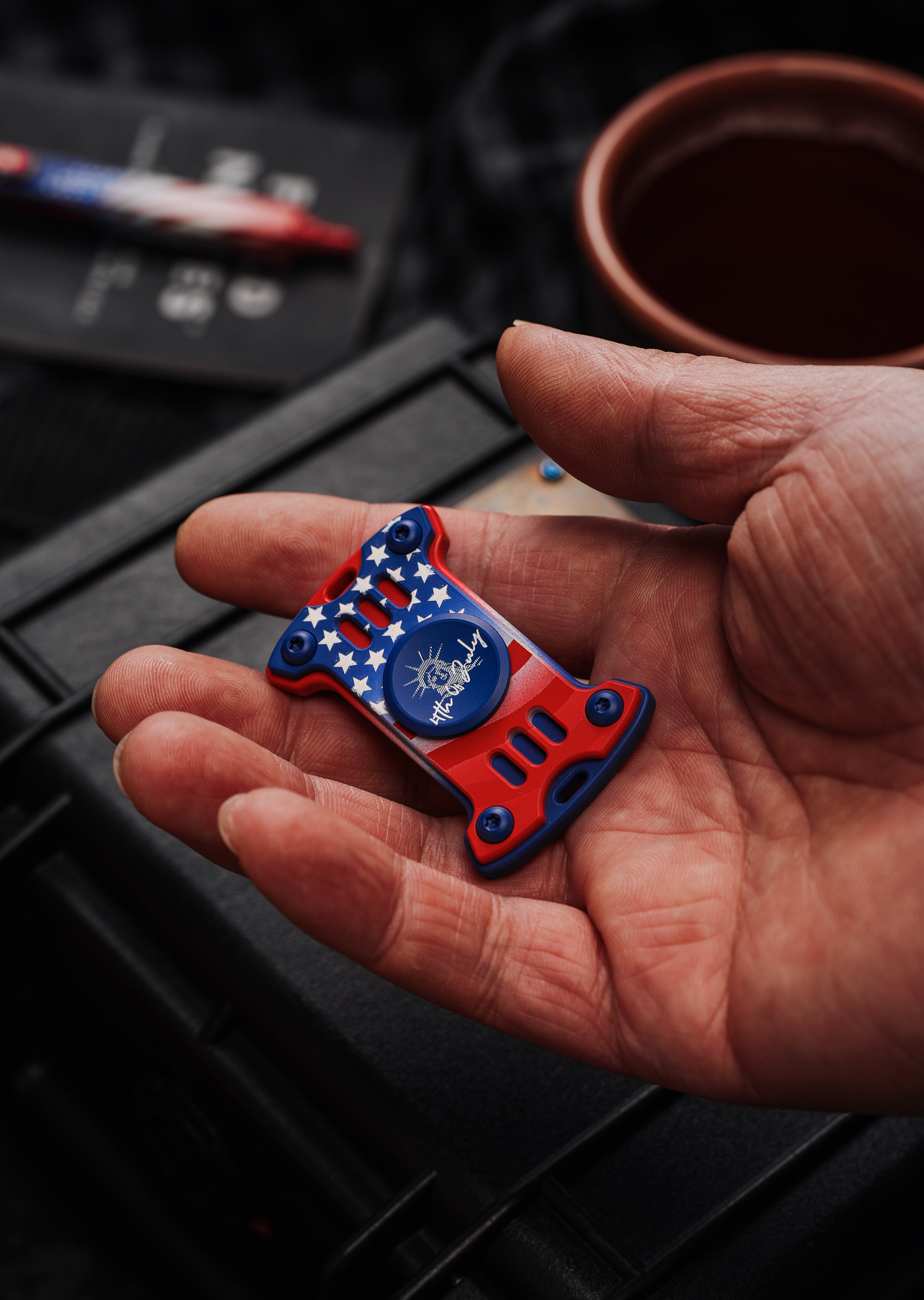 TACTICAL GEEK × CooYoo "Old Glory" 4th of July Hammerhead Fidget Spinner