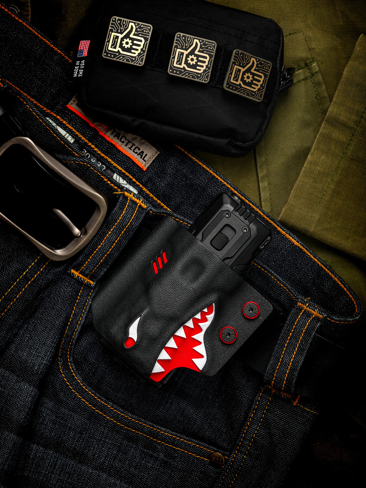 TX13 Flashlight Sheath for Nitecore EDC37 (Craftsman Handmade, ships in 30 days)