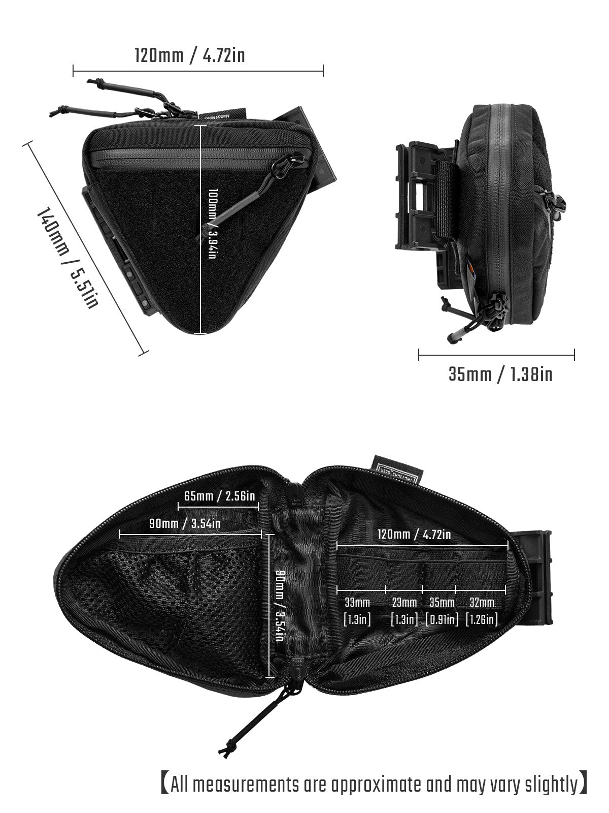Storage A8 Triangle Pouch- As Featured on Kickstarter