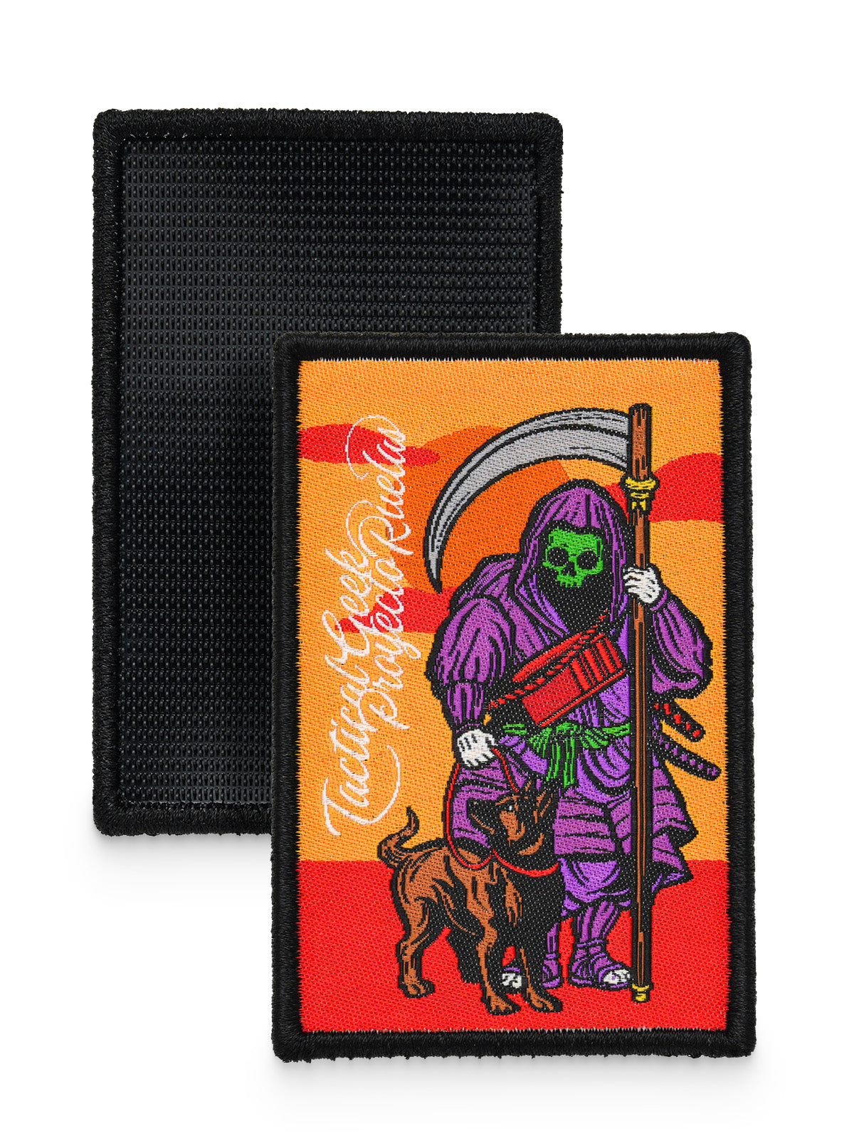 BG31 Tactical Geek patch showing illustrated front and textured back