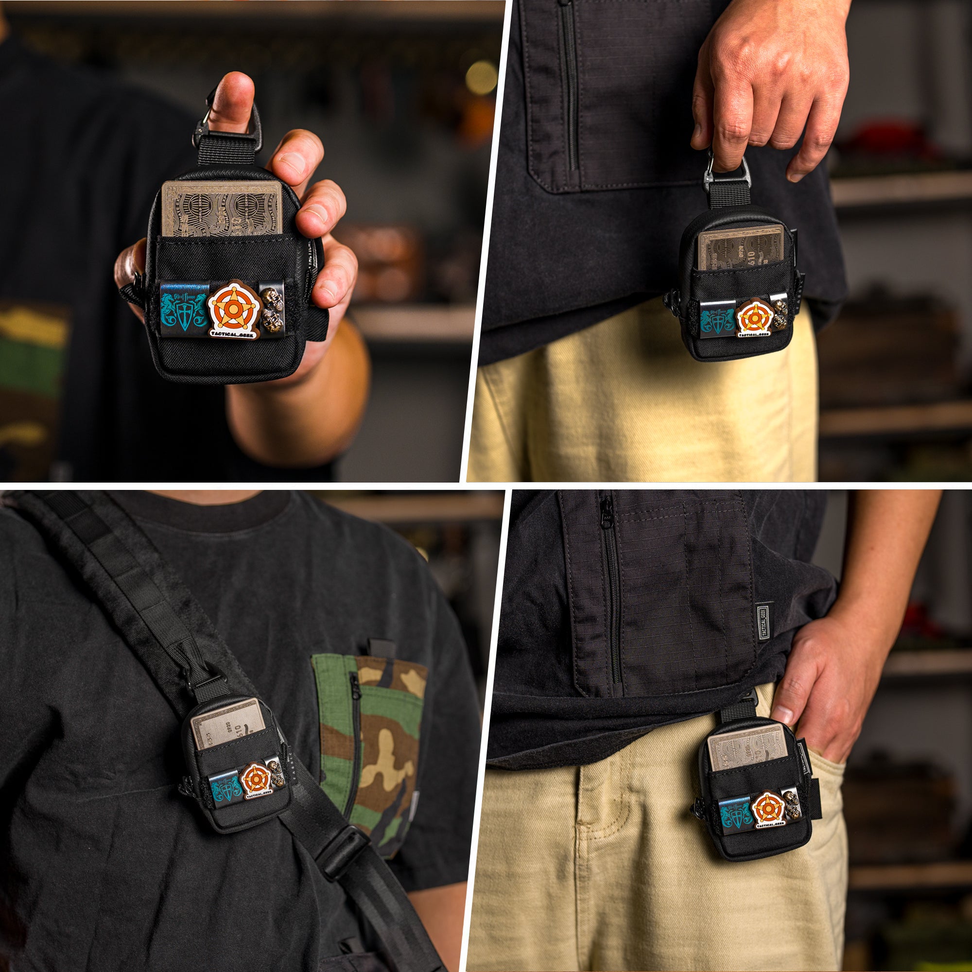 収納A6ミニ収納ポーチ(ブラック)