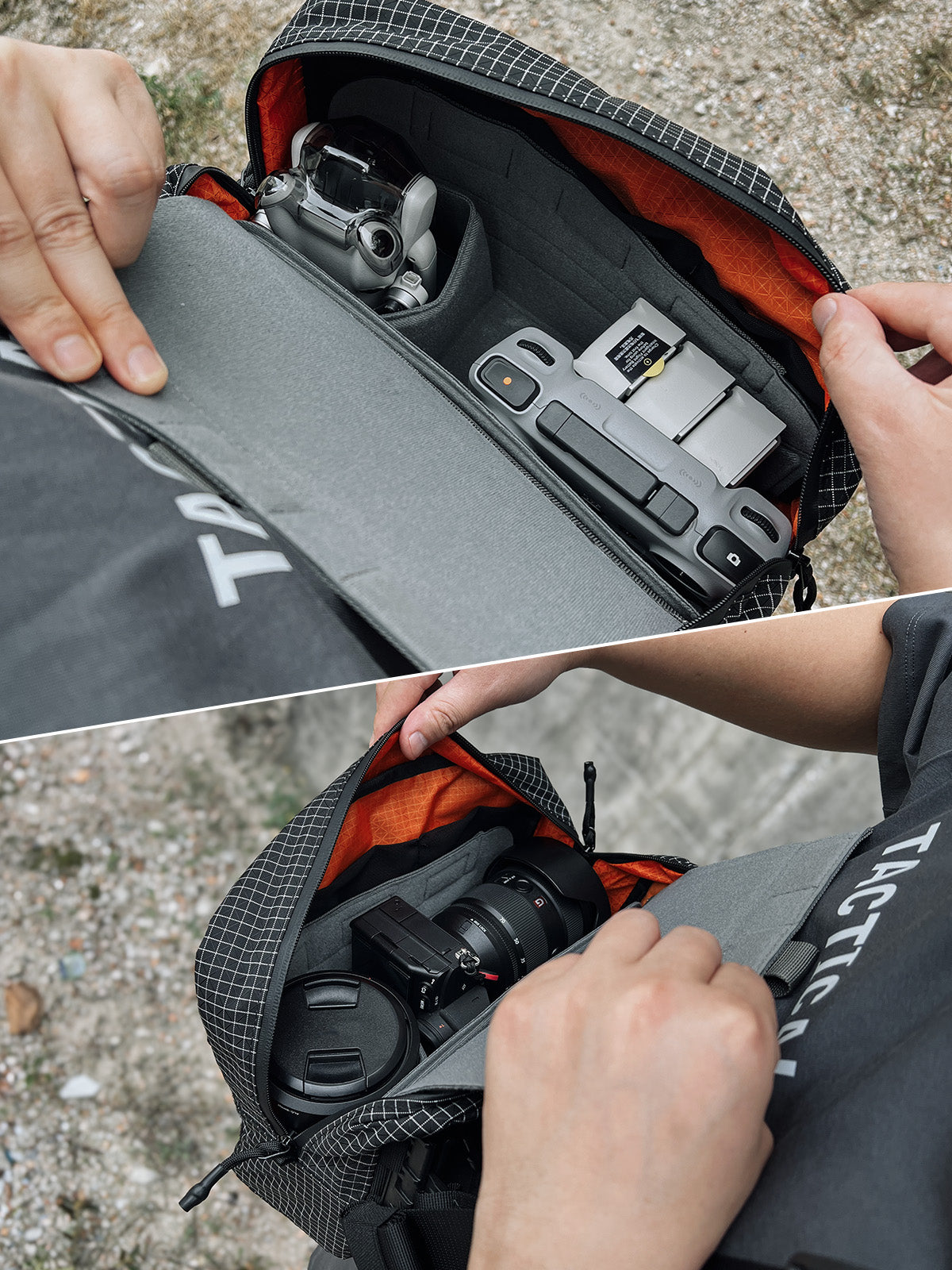 TCM9 Backpack Insert Camera Organizer - Compatible with the Cache L3 PRO