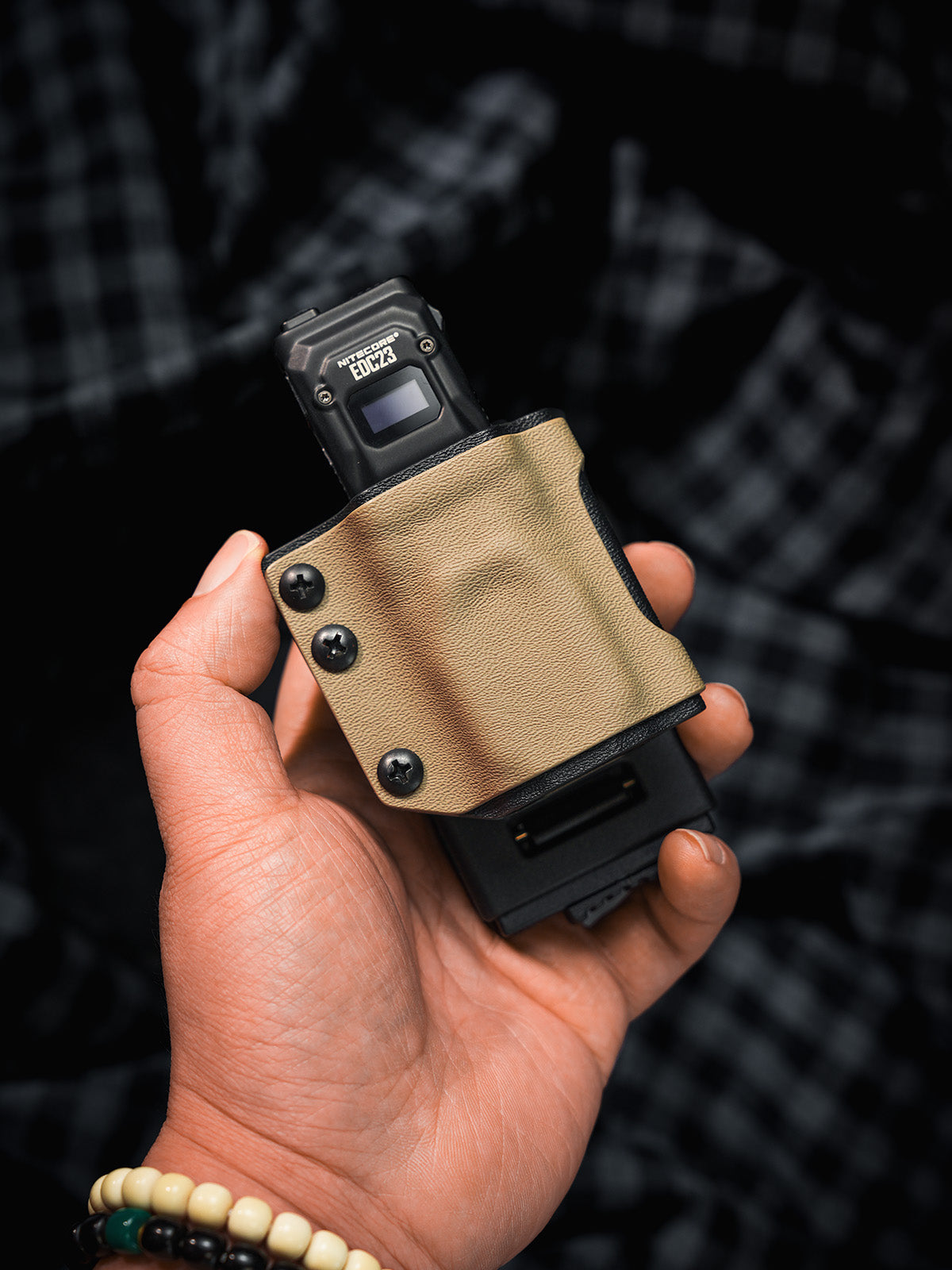 TX7 Flashlight Sheath for Nitecore EDC23 (Craftsman Handmade, ships in 30 days)