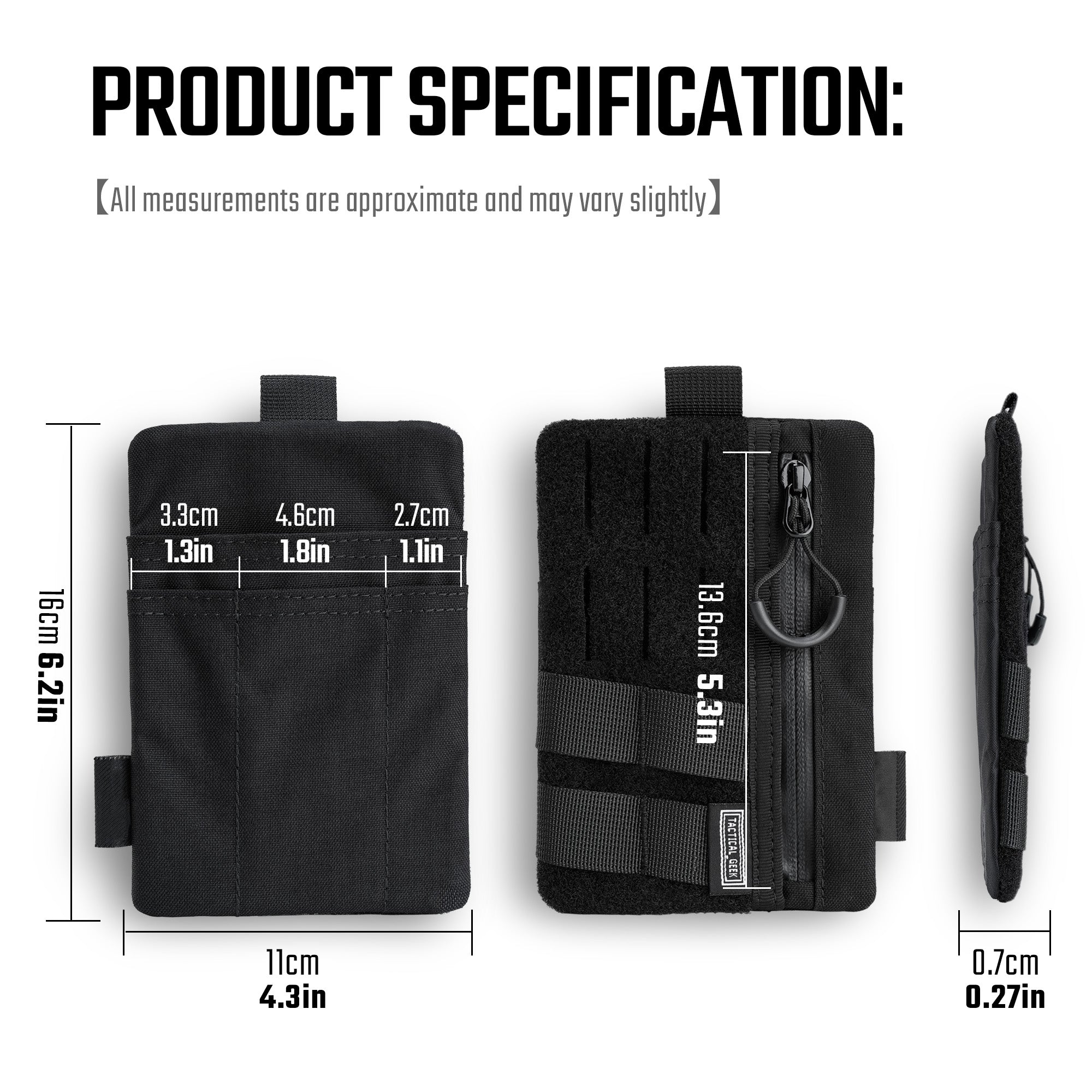 EXT12 ポータブルツールポーチ (ブラック)