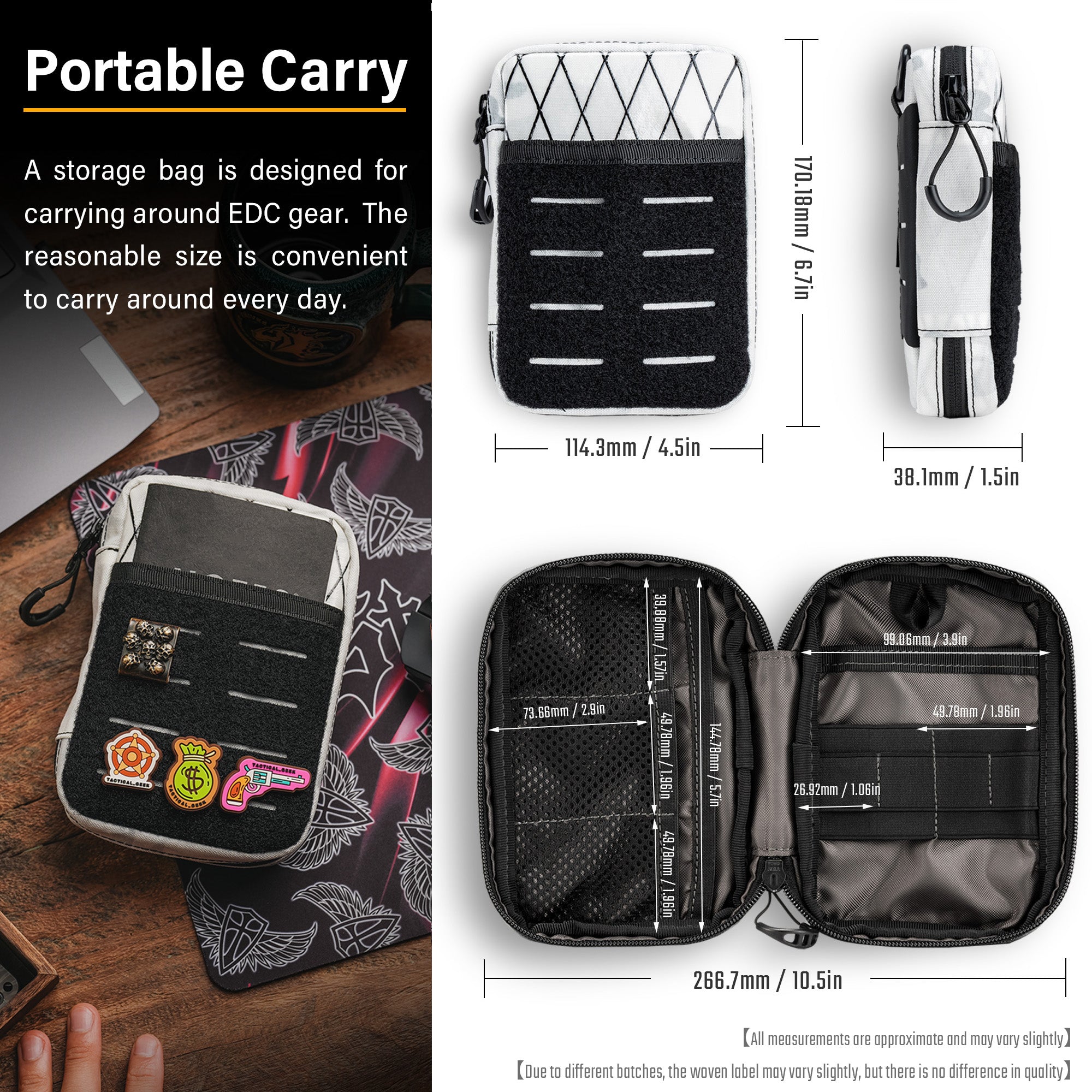 ブロック E3.0 ポータブル ツールポーチ (X-PAC マルチカム ブラック)