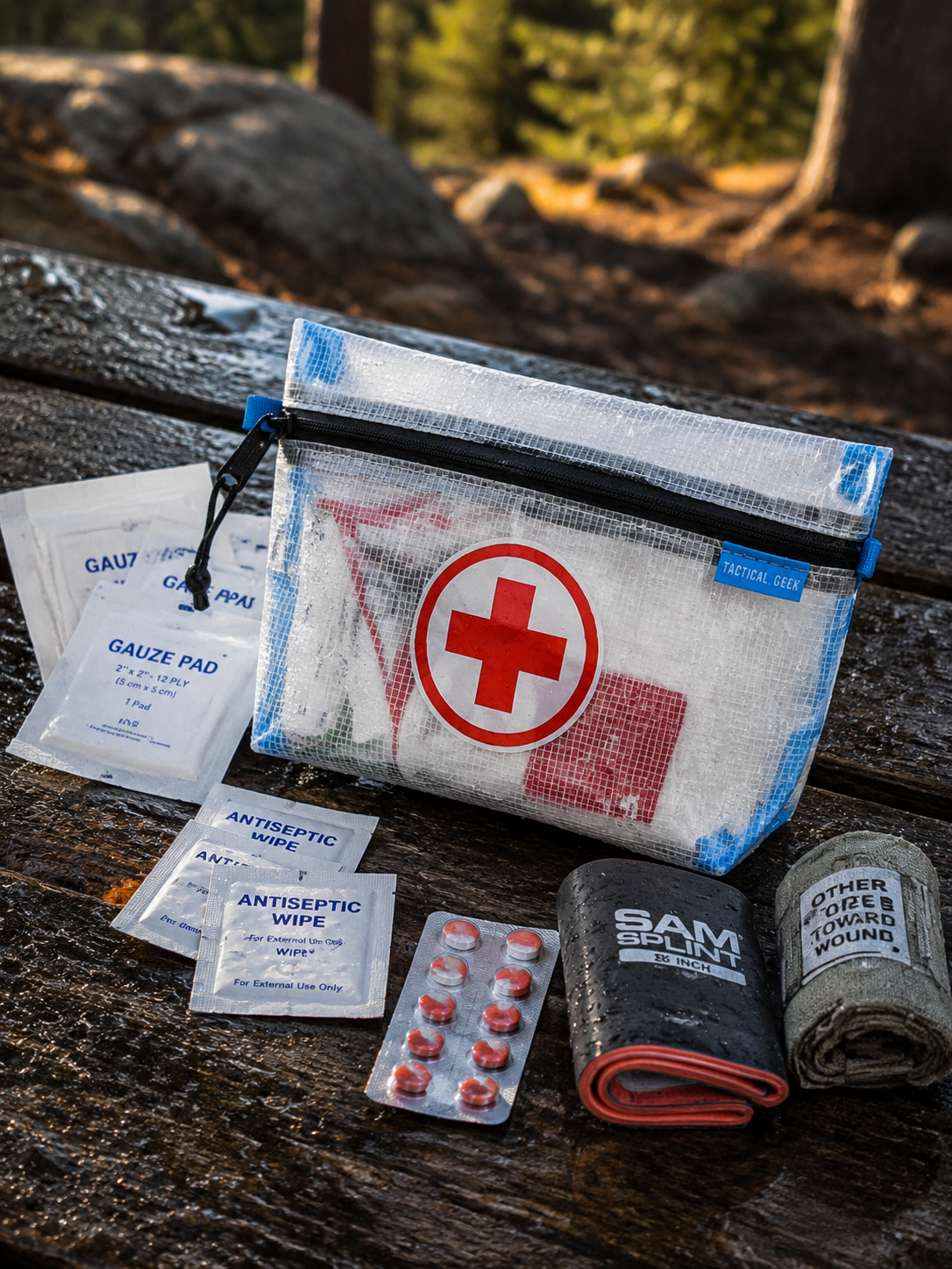 HS2 Clear First Aid Organizer Pouch