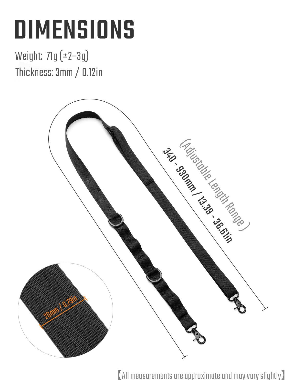 TGBelt6 EDC Adjustable Shoulder Strap