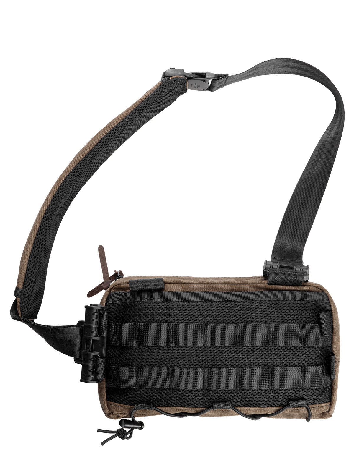 TacticalGeek Cache L3 EDC Shoulder Bag Waxed Canvas Coyote Brown-2