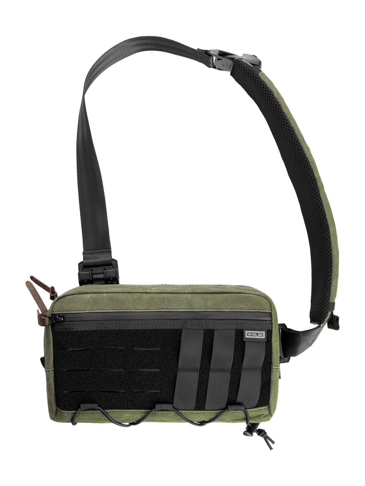 TacticalGeek Cache L3 EDC Shoulder Bag Waxed Canvas Green