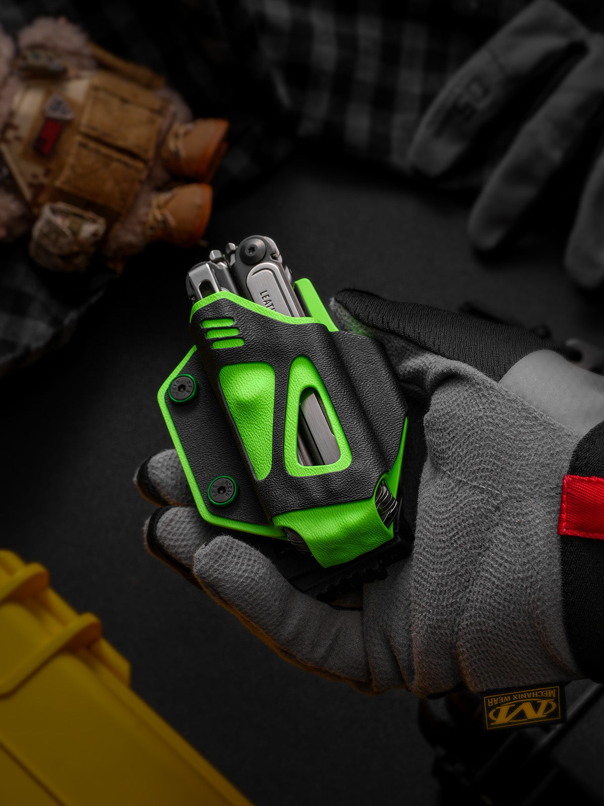 TacticalGeek TX16 Multi-Tool Sheath for Leatherman ARC& Bit Kit Set Bright Green Skeletonized-1