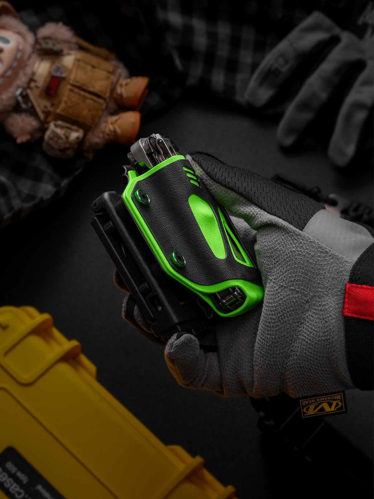 TacticalGeek TX16 Multi-Tool Sheath for Leatherman ARC& Bit Kit Set Bright Green Skeletonized-4