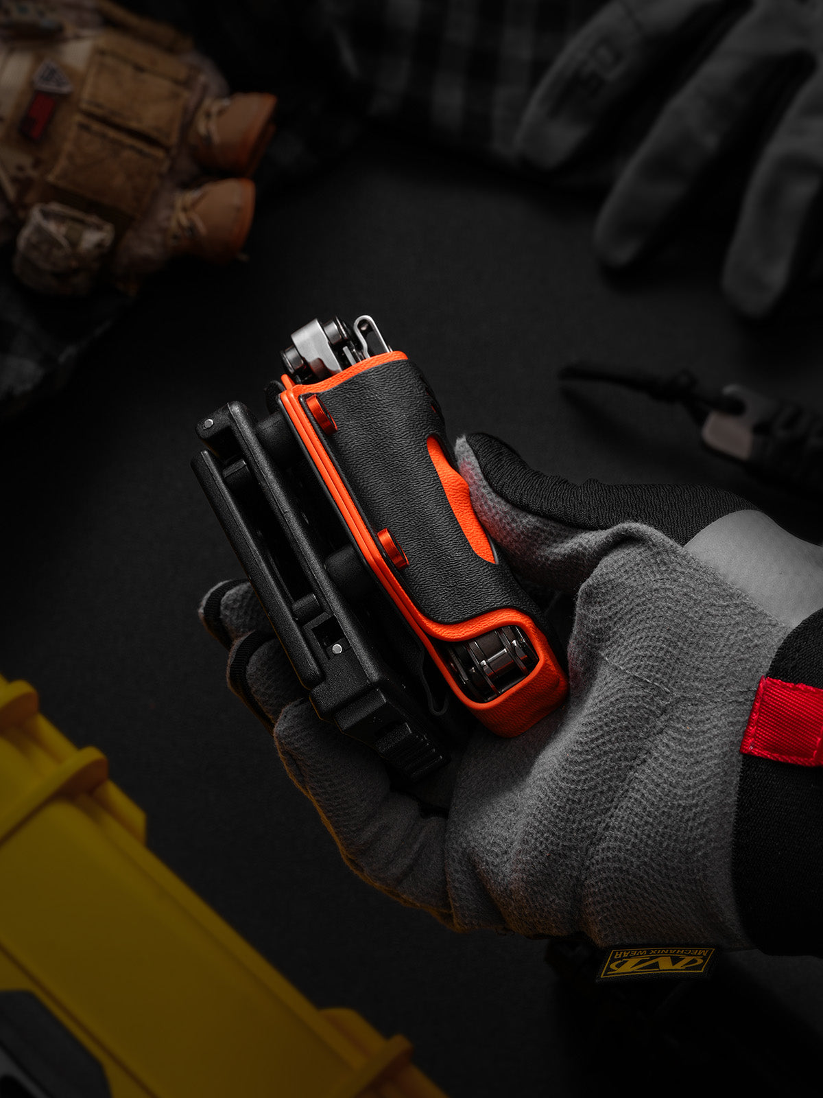 TacticalGeek TX16 Multi-Tool Sheath for Leatherman ARC& Bit Kit Set Orange Skeletonized-2