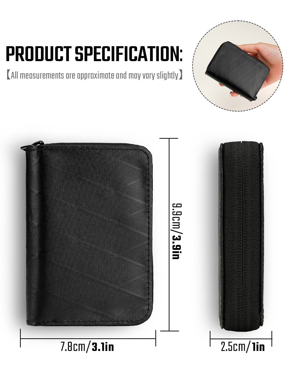 PC1 EDC Durable 11-Slot Card Holder for Credit Cards(X-PAC)