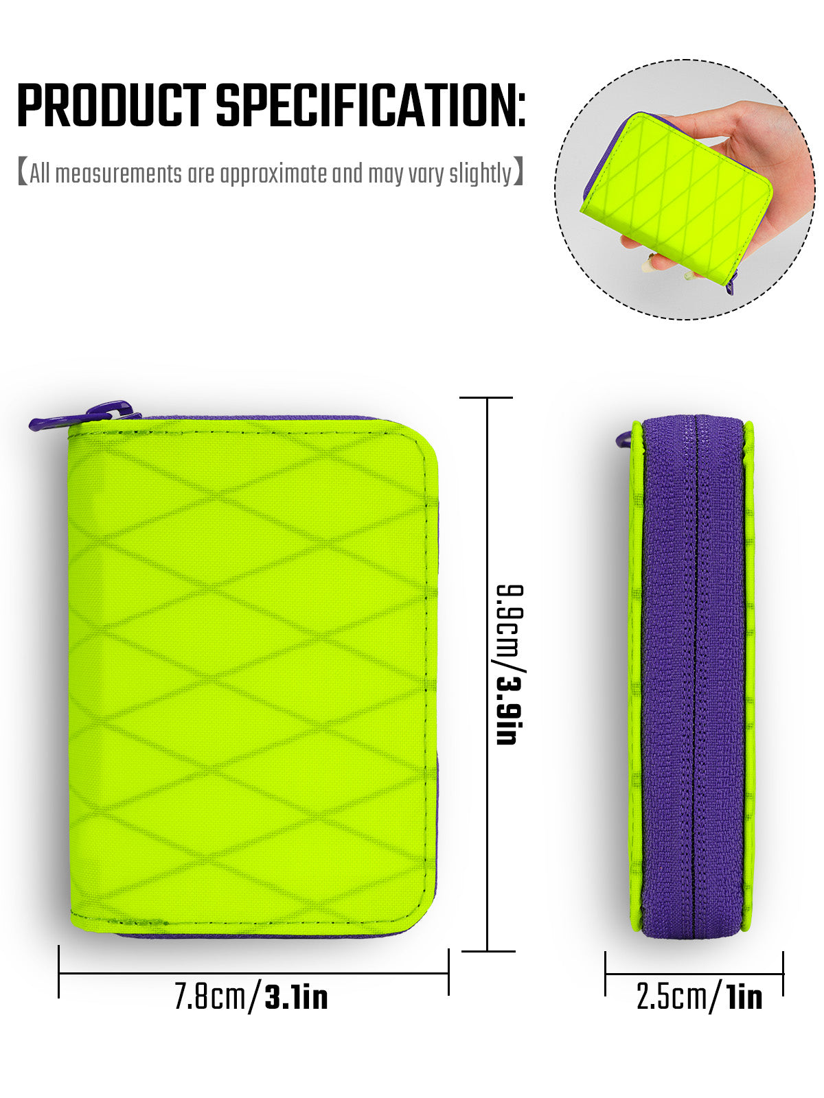 PC1 EDC Durable 11-Slot Card Holder for Credit Cards(X-PAC)