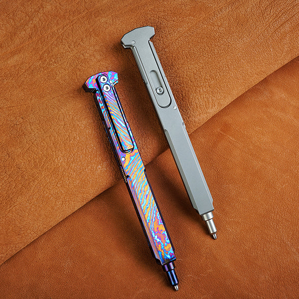 TActuator12 LIMITED Edition Bolt Action Titanium Tactical Pen (Geek-Ti)
