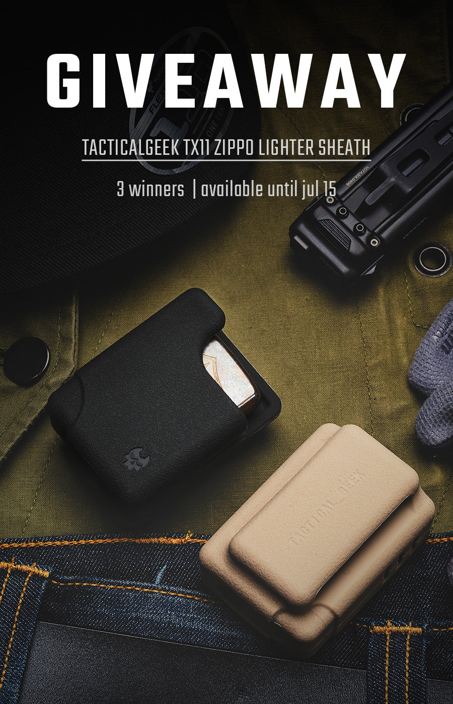TacticalGeek TX11 Zippo Case Giveaway – Win Our Best-Selling EDC Silicone Cover!