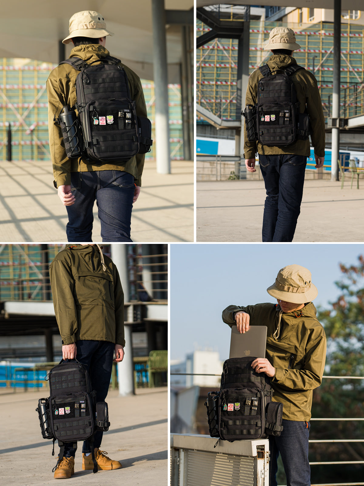 ModCase B2 アルティメット EDC タクティカル バックパック 14L (ブラック) 