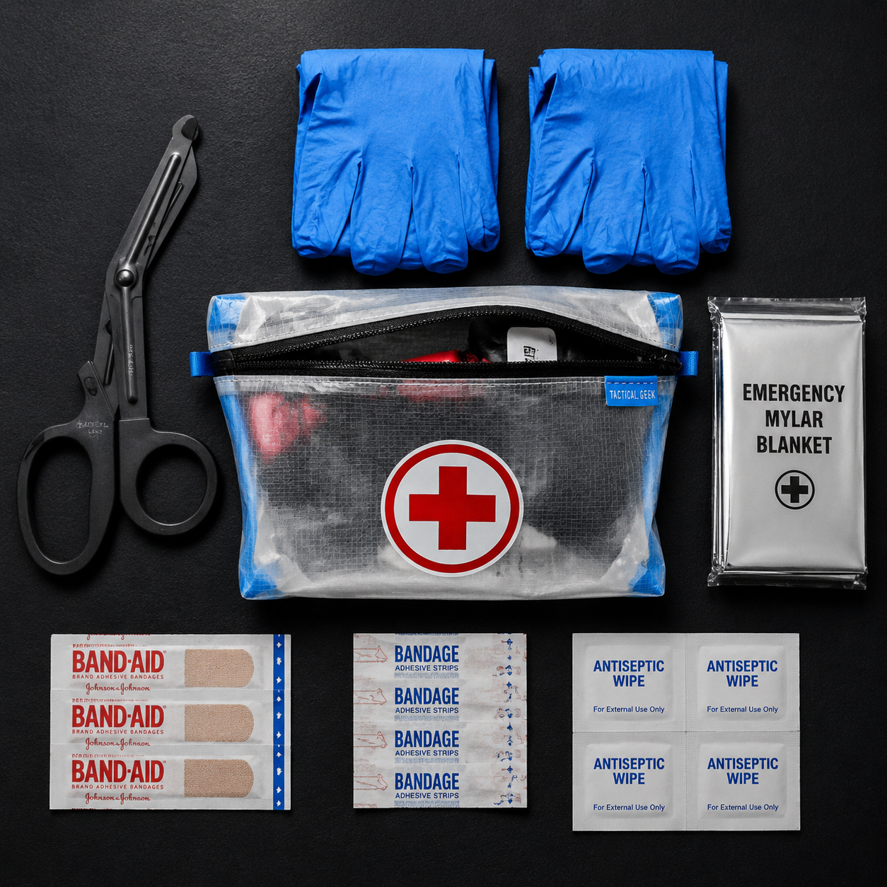 HS2 Clear First Aid Organizer Pouch