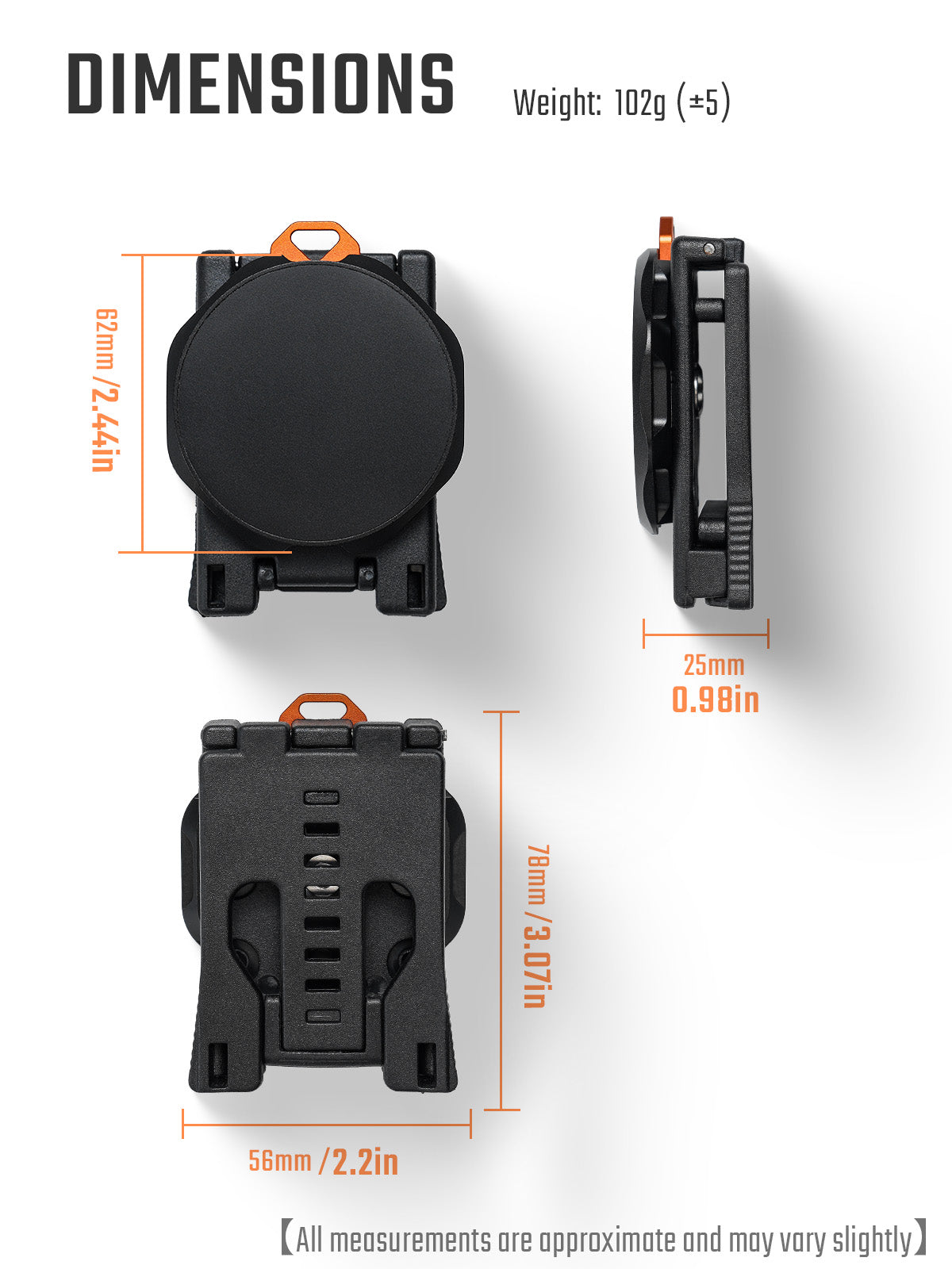 PackMag S1 Magnetic Phone Mount for Straps (Early Bird Pre-Order: Ships in 30 days)