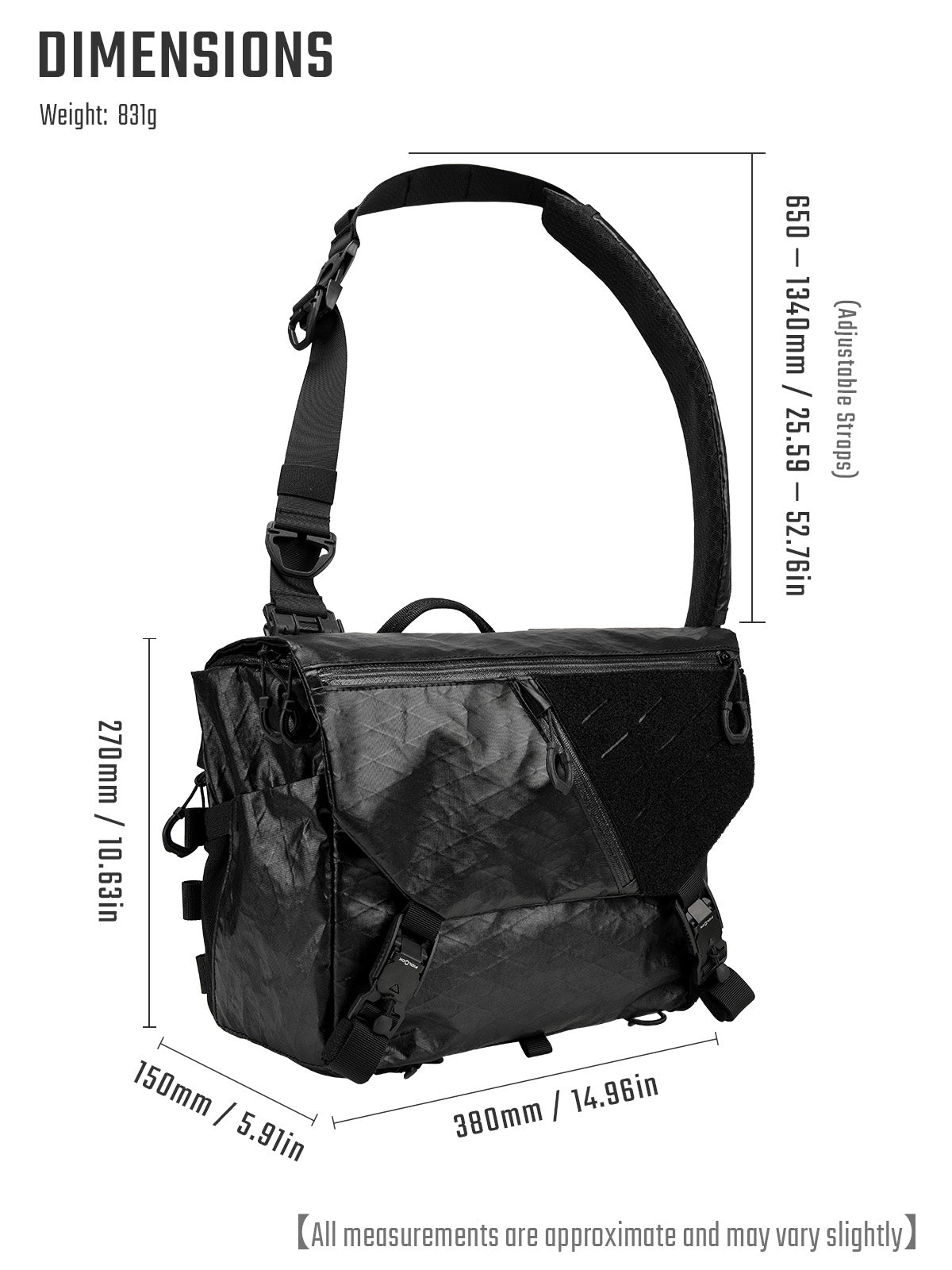 Cache L7 Messenger Bag (X-PAC) 15L [Ships in 30 Days]