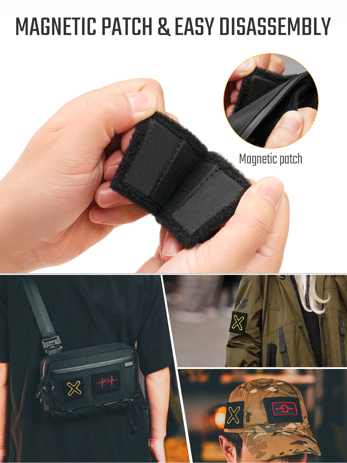 BG11 Removable Magnetic Loop Patches