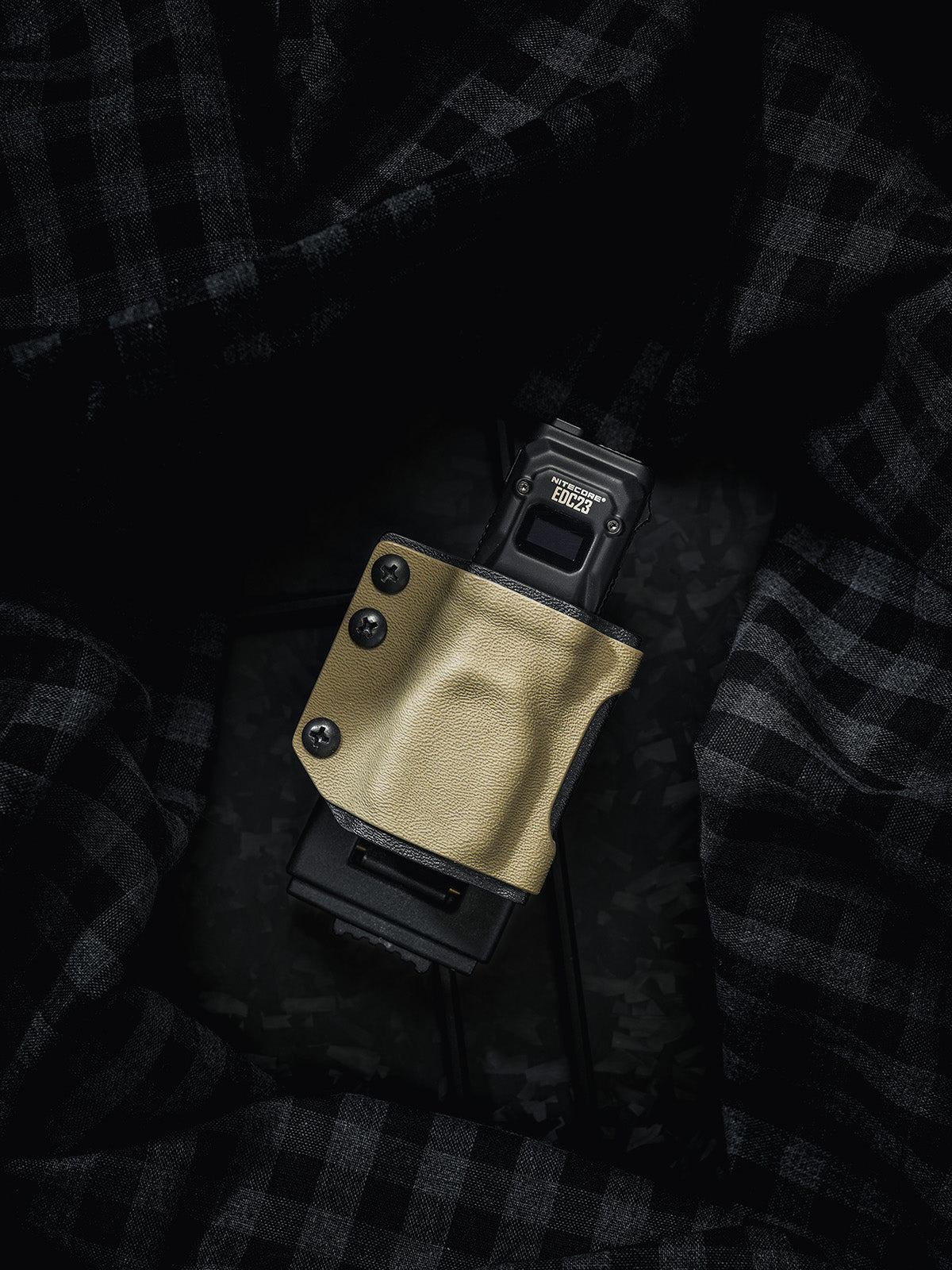 TX7 Flashlight Sheath for Nitecore EDC23 (Craftsman Handmade,  ships in 30 days)