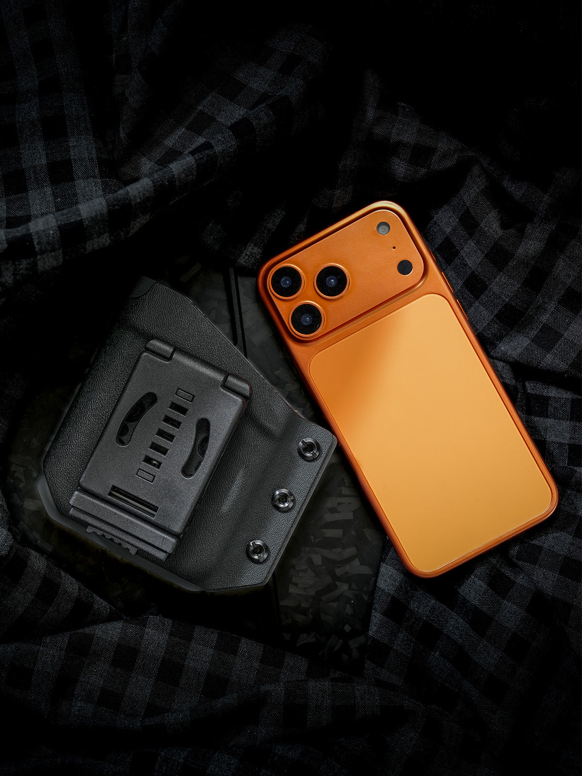 Black-Grey Phone Case for iPhone 17 Pro & iPhone 17 Pro Max (Unique item）