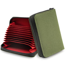 TACTICAL GEEK PC1 EDC Durable 11-Slot Nylon Card Holder for Credit Cards, Lightweight Zippered Minimalist Wallet for Men and Women, Ideal for Work Travel, with Coin Pouch, Ultra-light and Waterproof(BLACK)