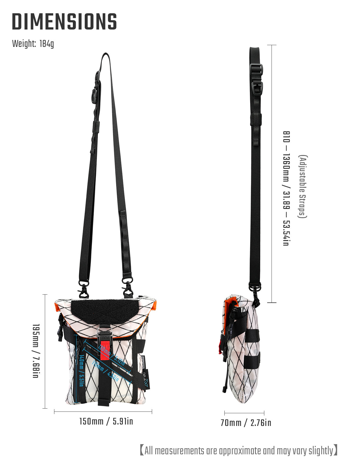 EXT14 Multi-Functional Travel Document & EDC Organize（X-PAC）