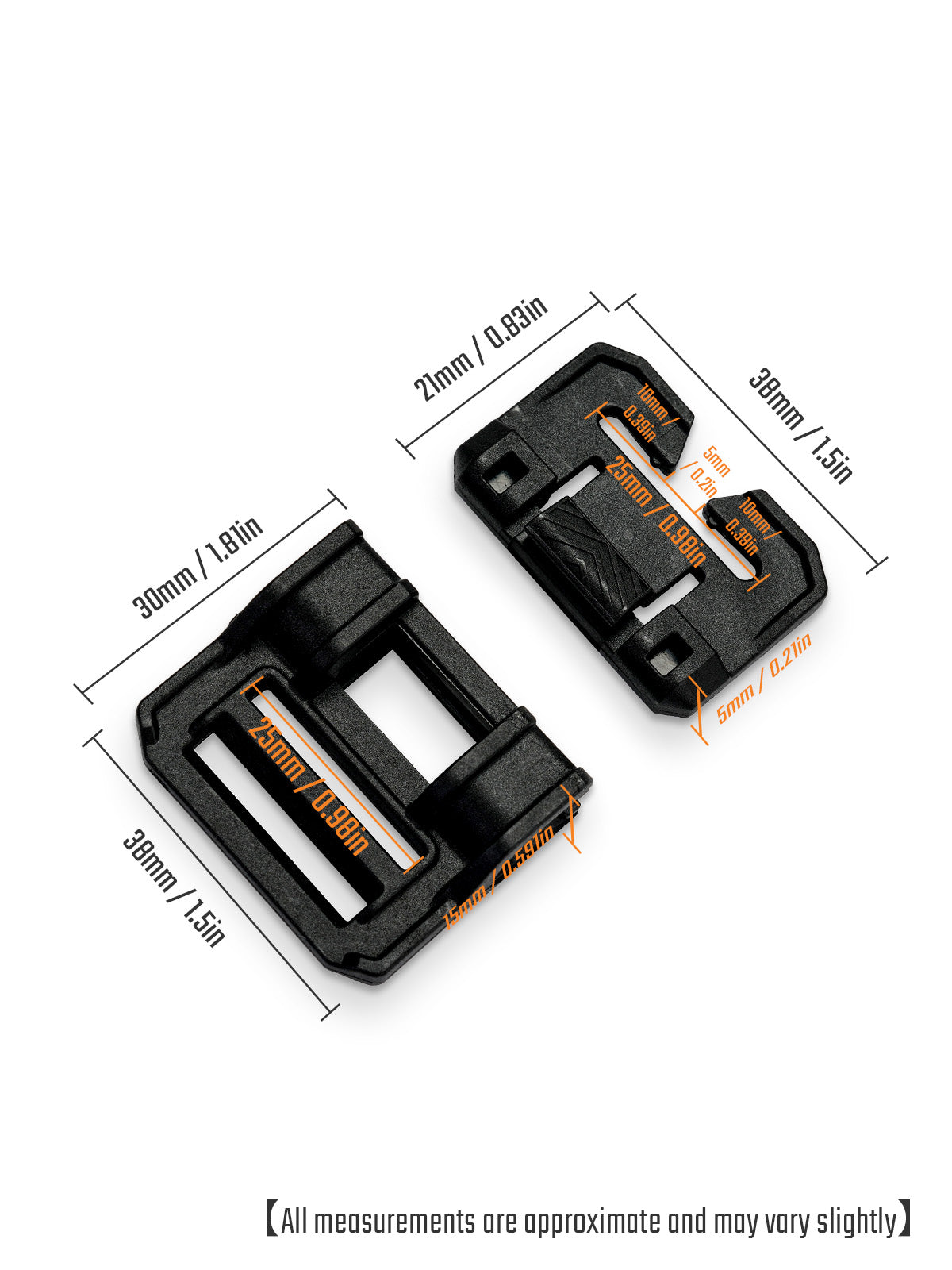 TGCode G9 Quick-Release Buckles