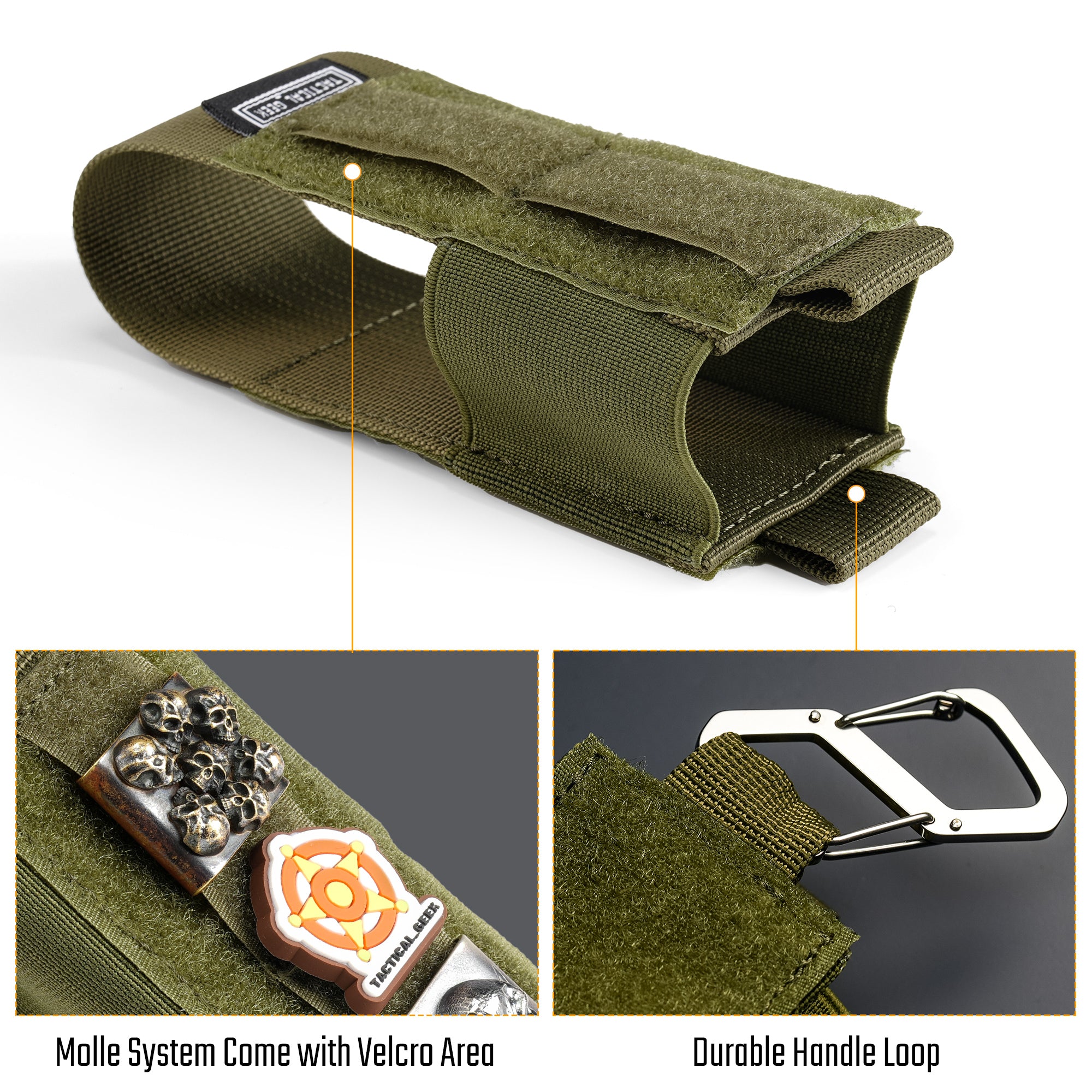 EXT6 Modular Storage and Organizing System, Velcro EDC Tool Holder / Power Bank Holder
