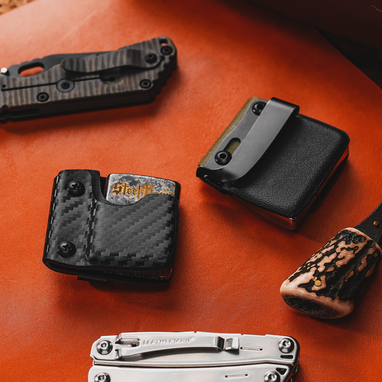 Carbon Fiber Zippo Lighter Case