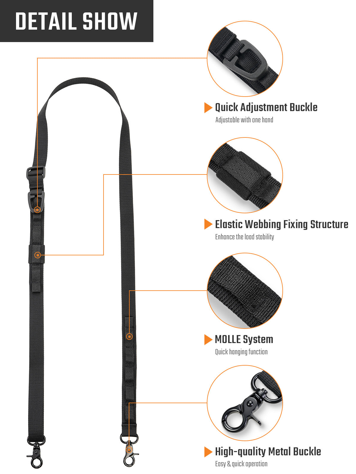 TGBelt9 Adjustable Crossbody Sling Strap
