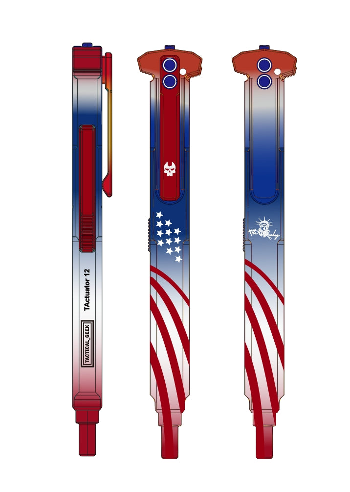 TActuator12 Tactical Pen - "Old Glory" 4th of July Limited Edition (Ships within 30 Days)