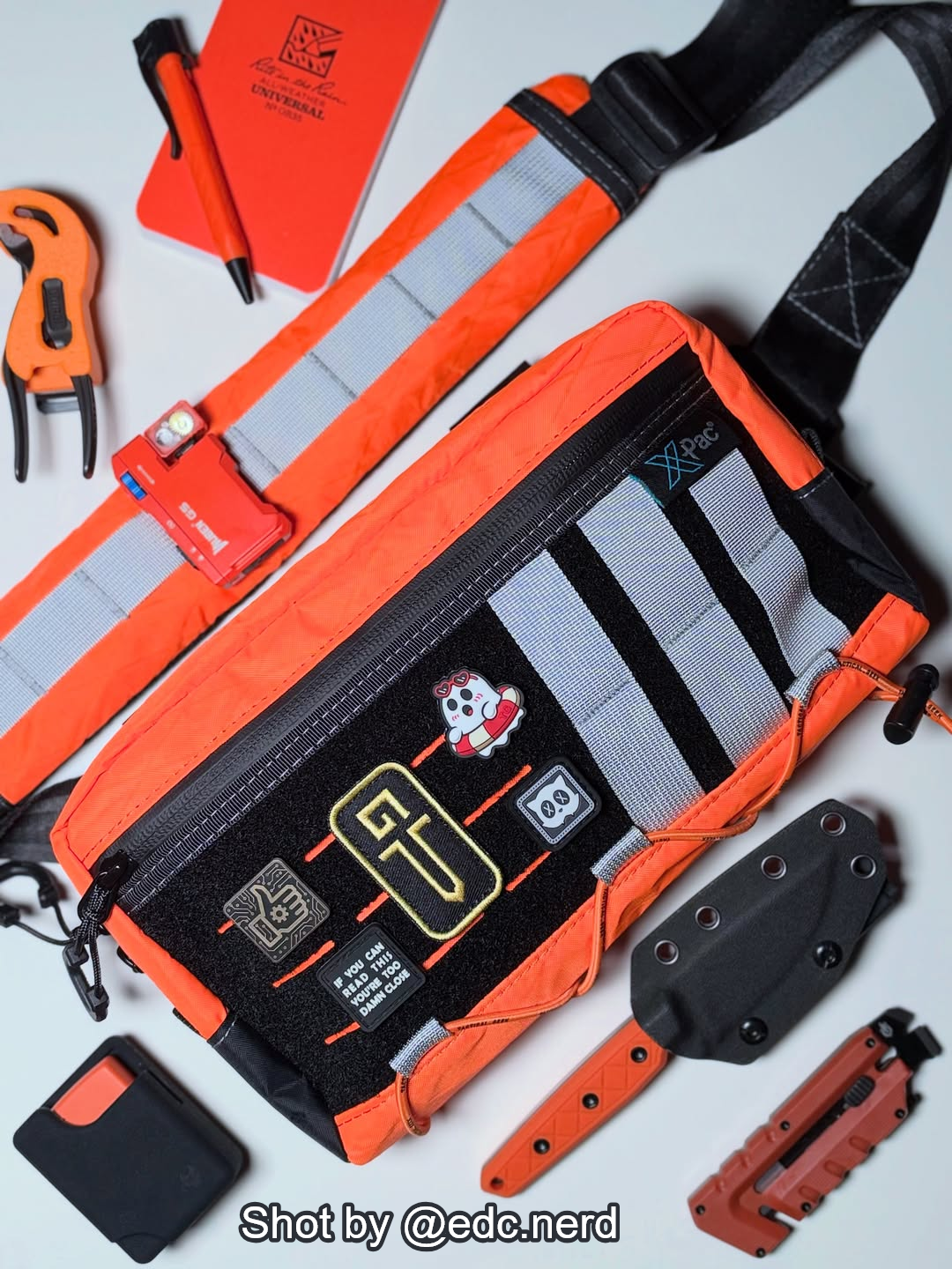 Reichuu x TacticalGeek Cache L3 EDC Shoulder Bag（X-Pac）– "Solar Flare" Limited Edition