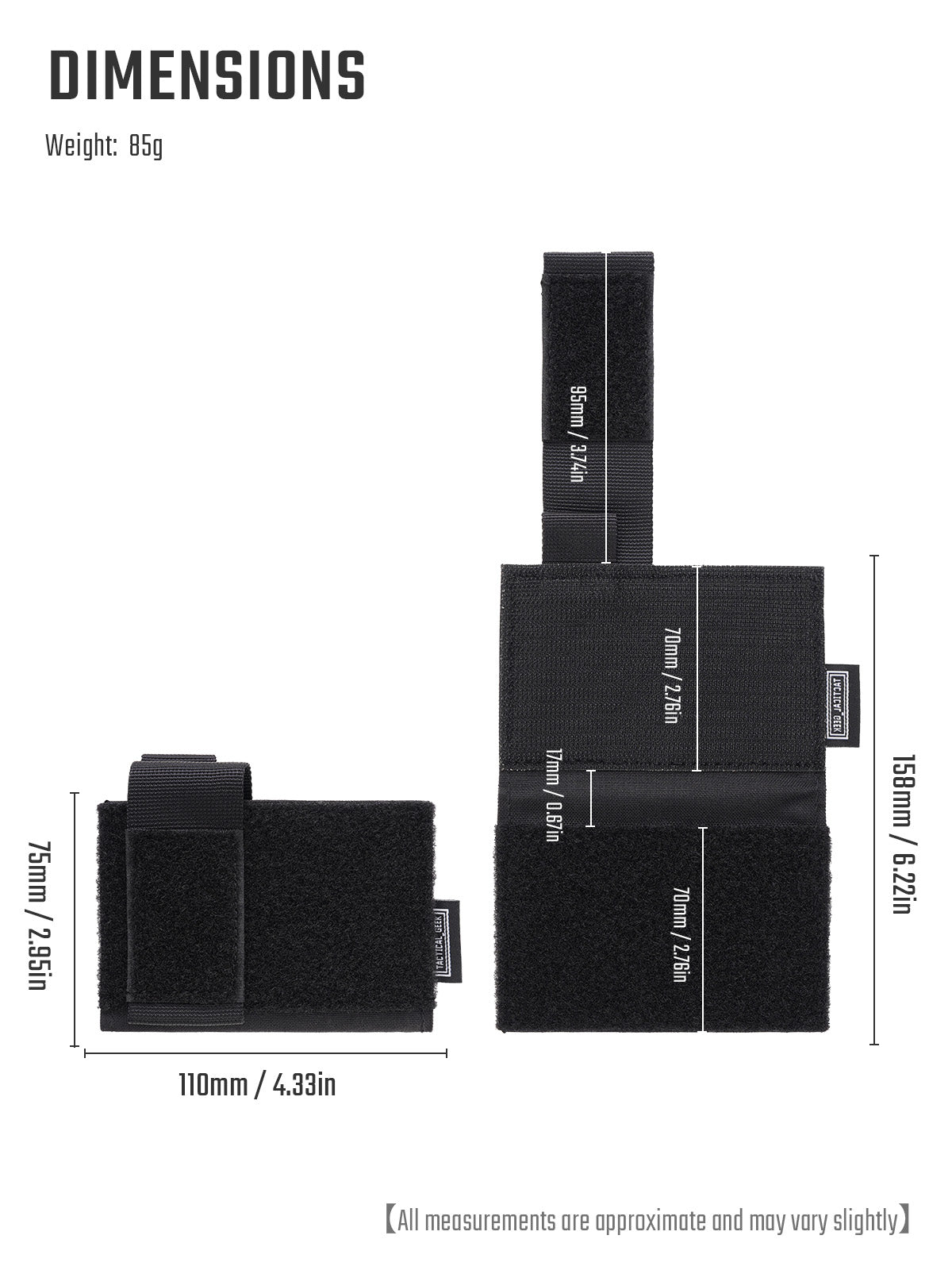 EXT18 Magnetic Tool & Card Pouch – Loop Surface
