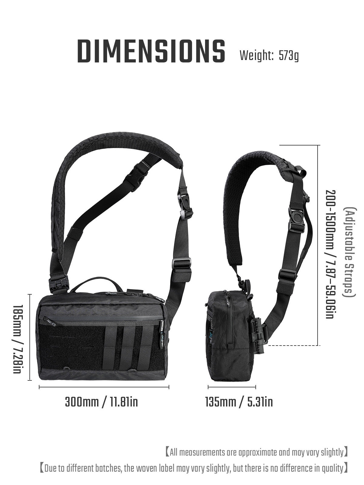 Cache L3 PRO Outdoors Shoulder Bag(X-PAC) 7.2L- As Featured on Kickstarter