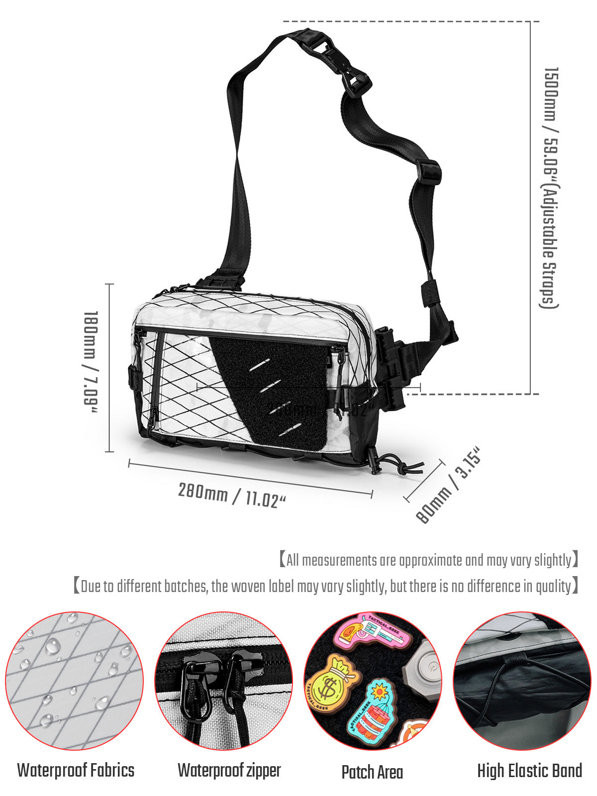 TacticalGeek Cache L6 EDC Shoulder Bag （X-PAC）- As Featured on