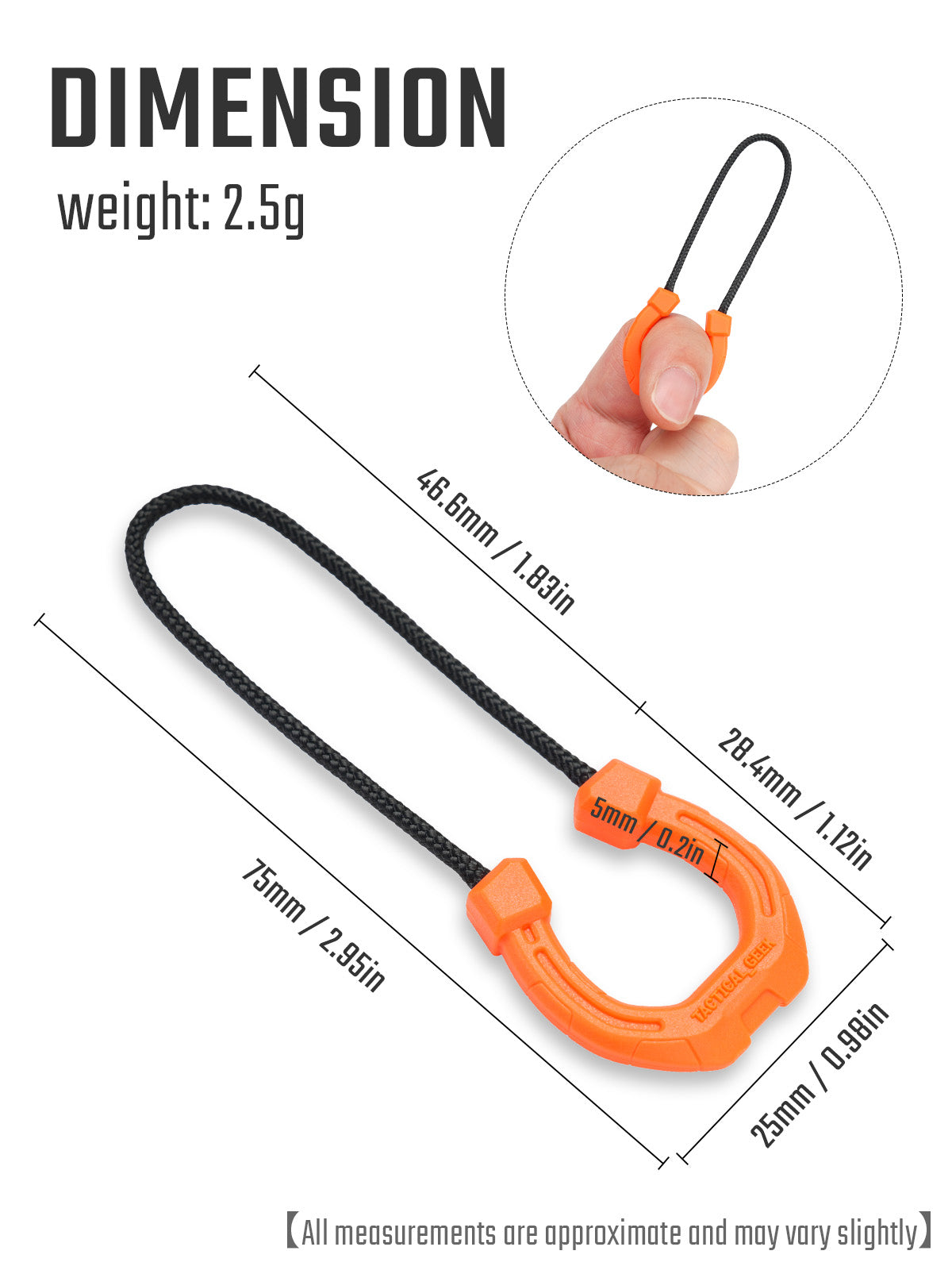 G14 Zipper Pulls（ 4 Pieces ）