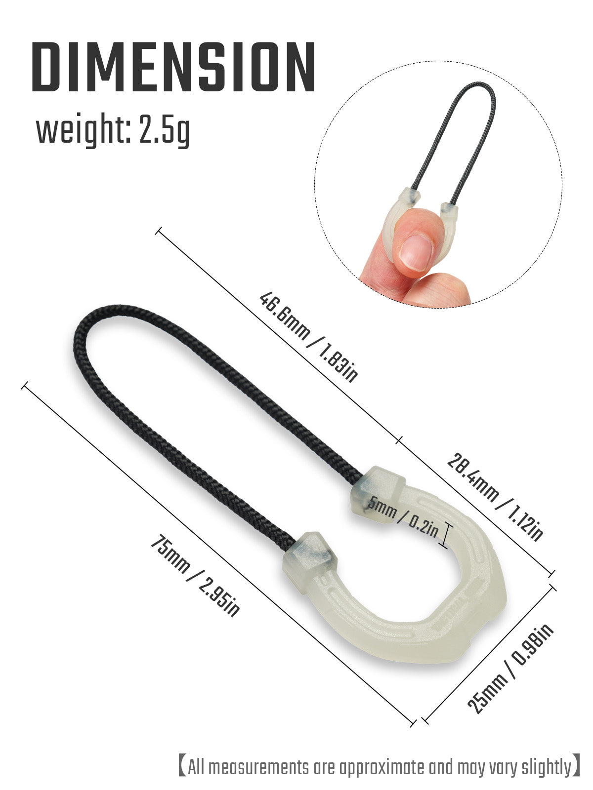 G14 Zipper Pulls（ 4 Pieces ）