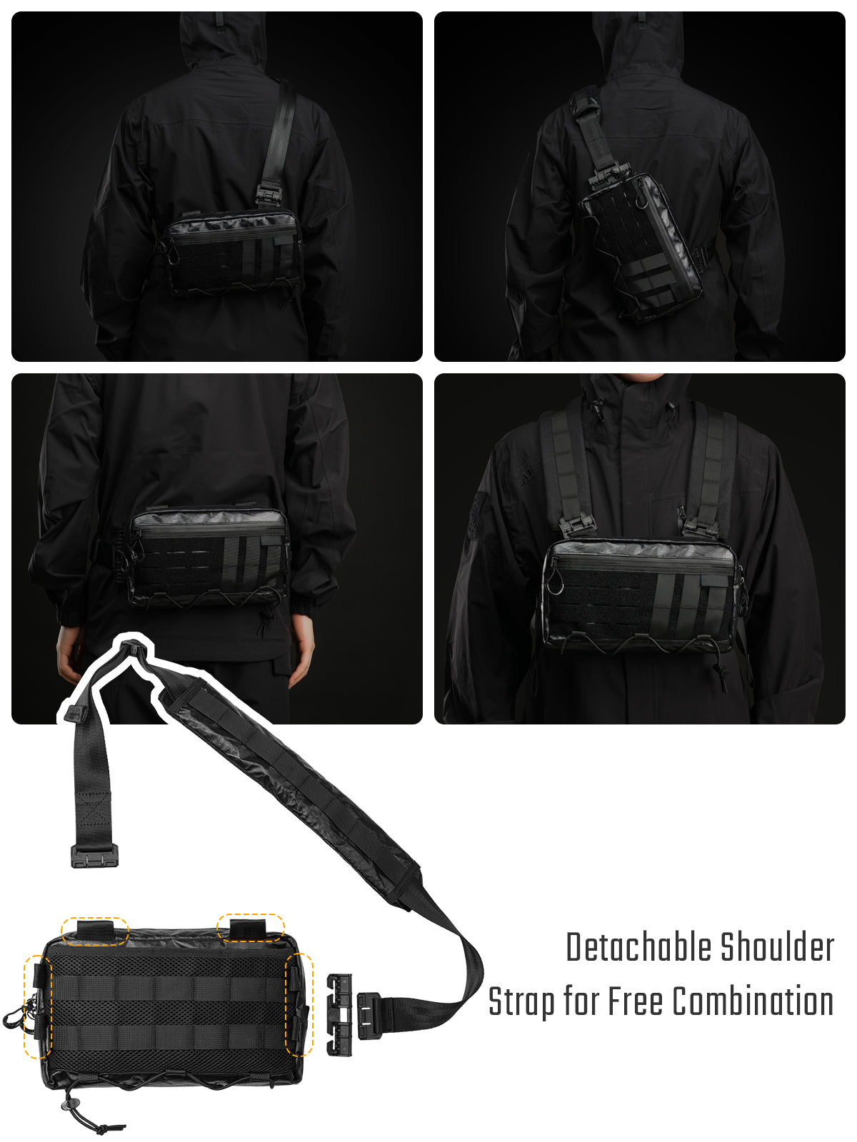 Cache L3 EDC Shoulder Bag （X-Pac Black）