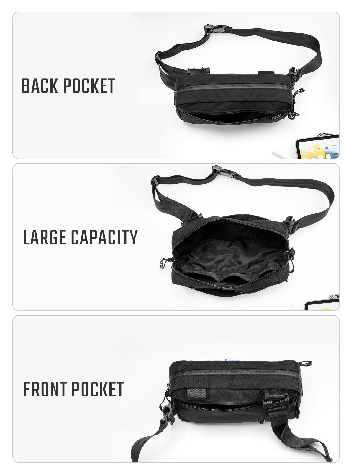 Cache L4 EDC Shoulder Bag （BLACK）