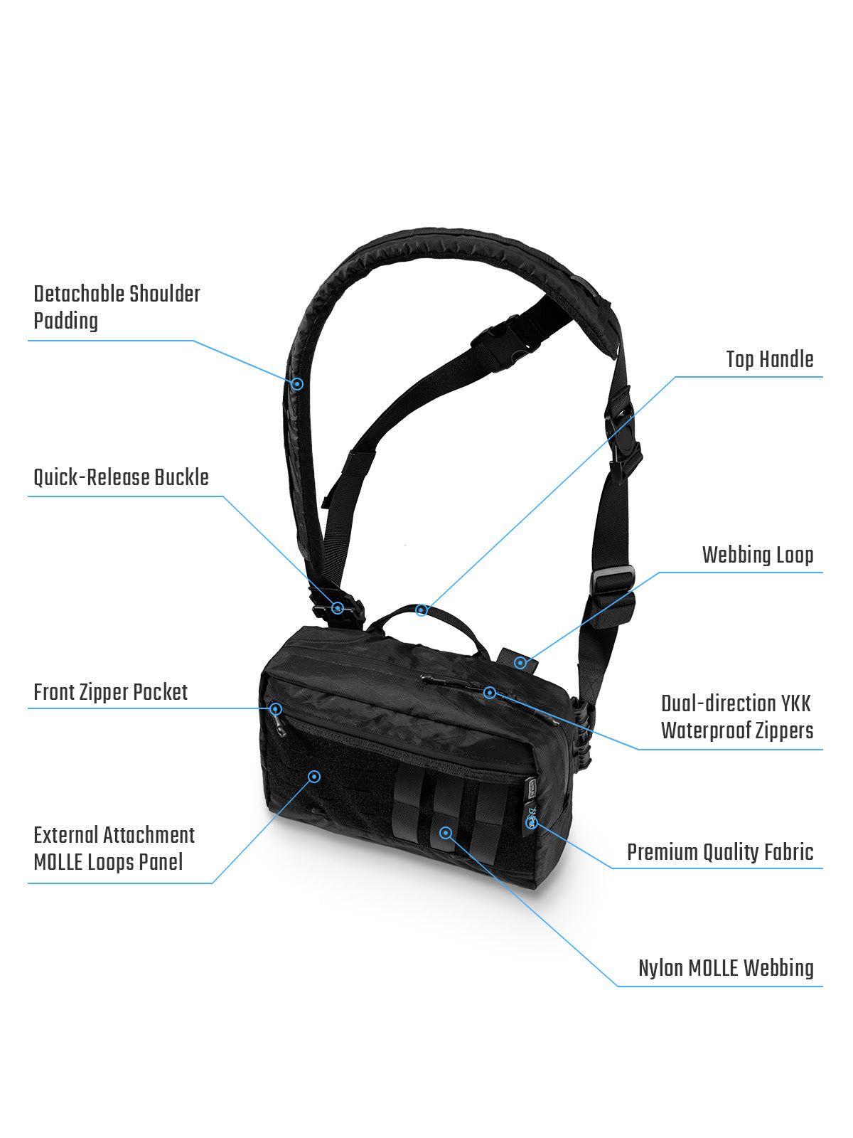 Cache L3 PRO Outdoors Shoulder Bag(X-PAC) - As Featured on Kickstarter