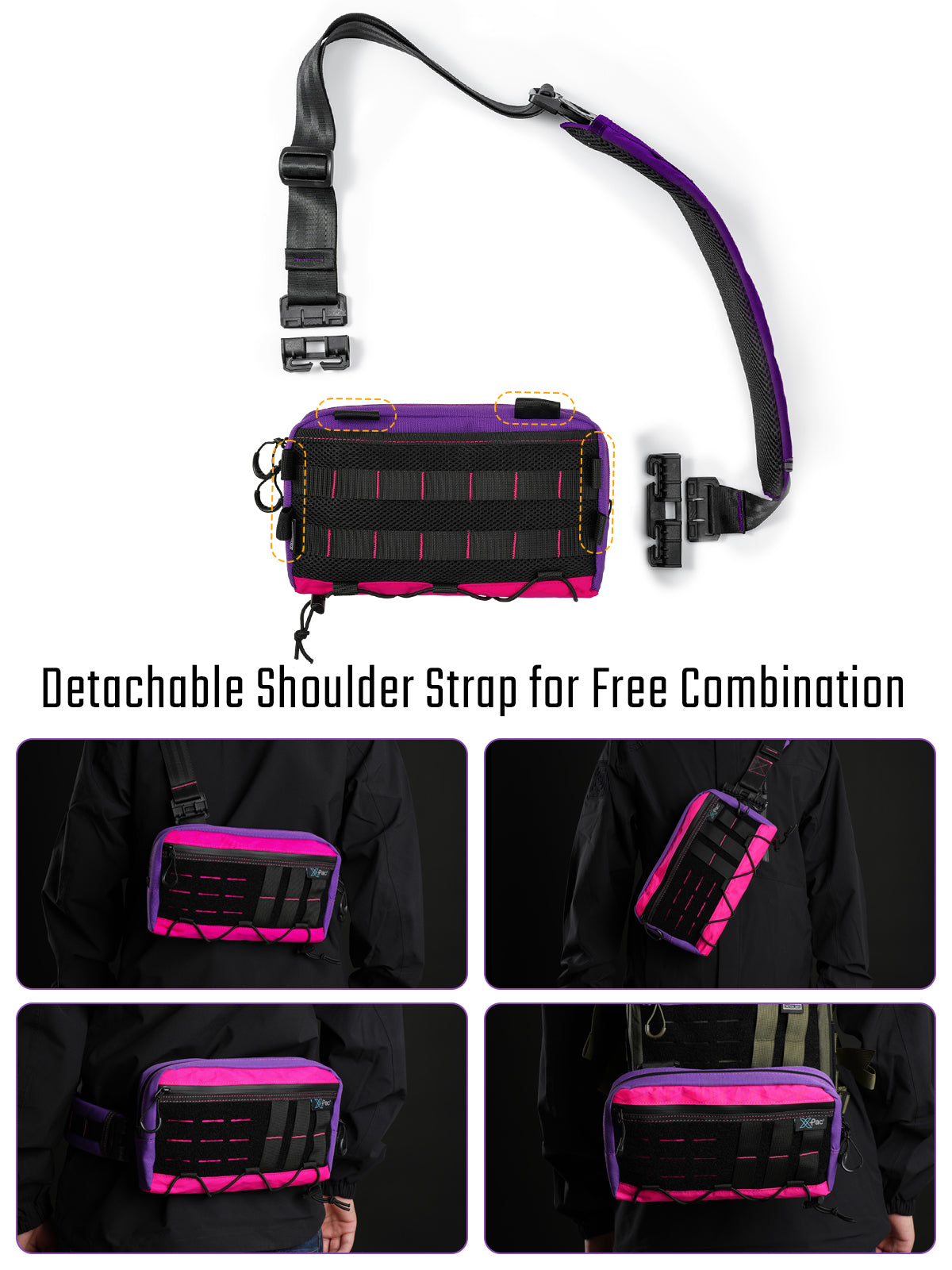 Cache L3 EDC Shoulder Bag （X-pac Pink）